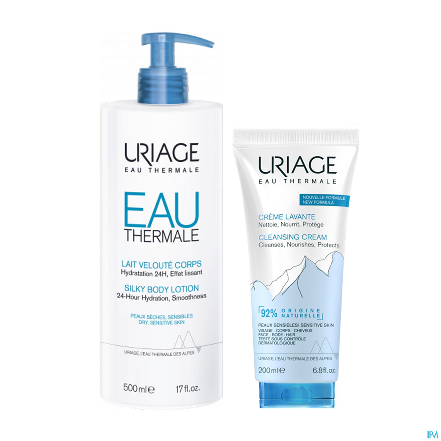 URIAGE EAU THERM LAIT VEL + CR LAV