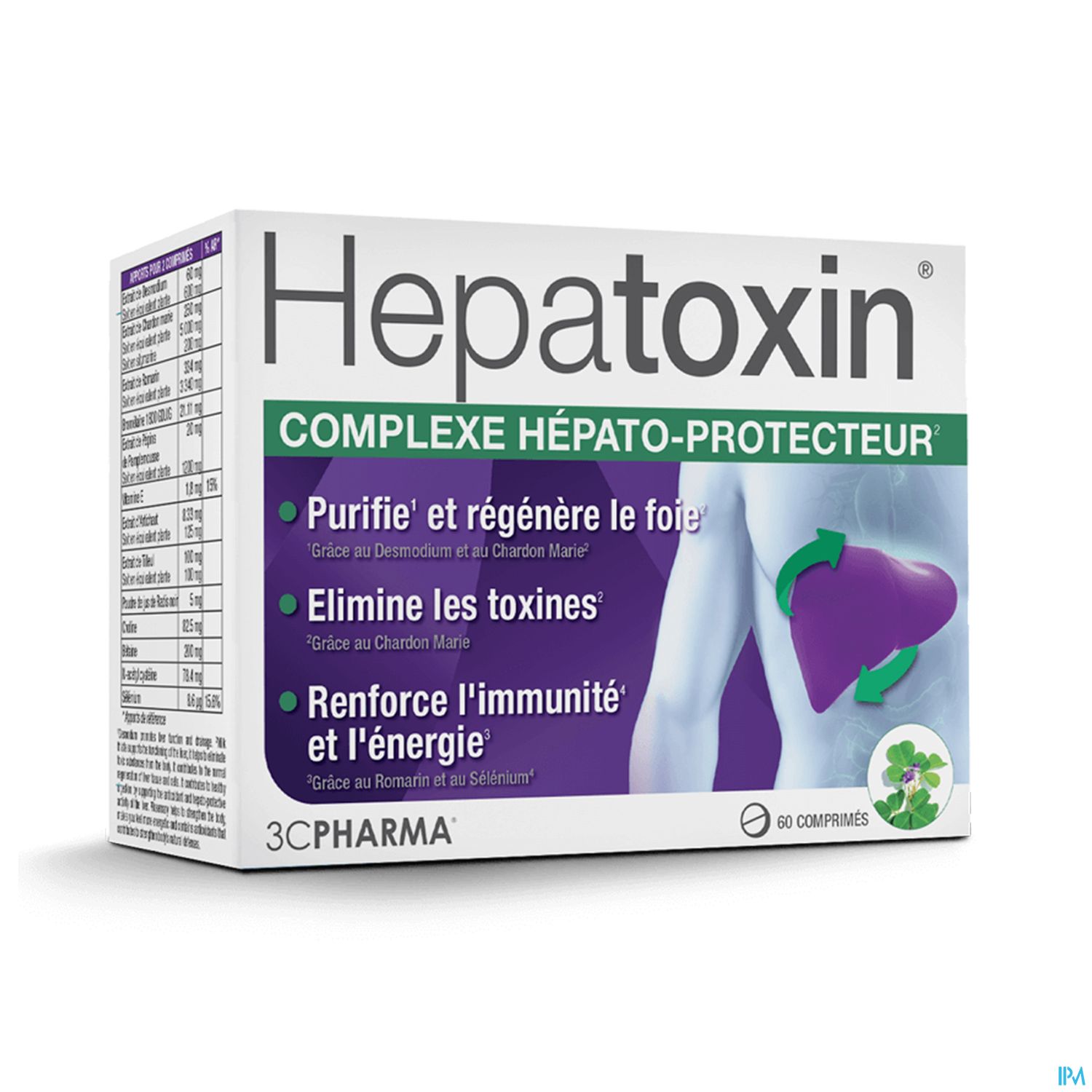 3C PHARMA HEPATOXIN CPR 60