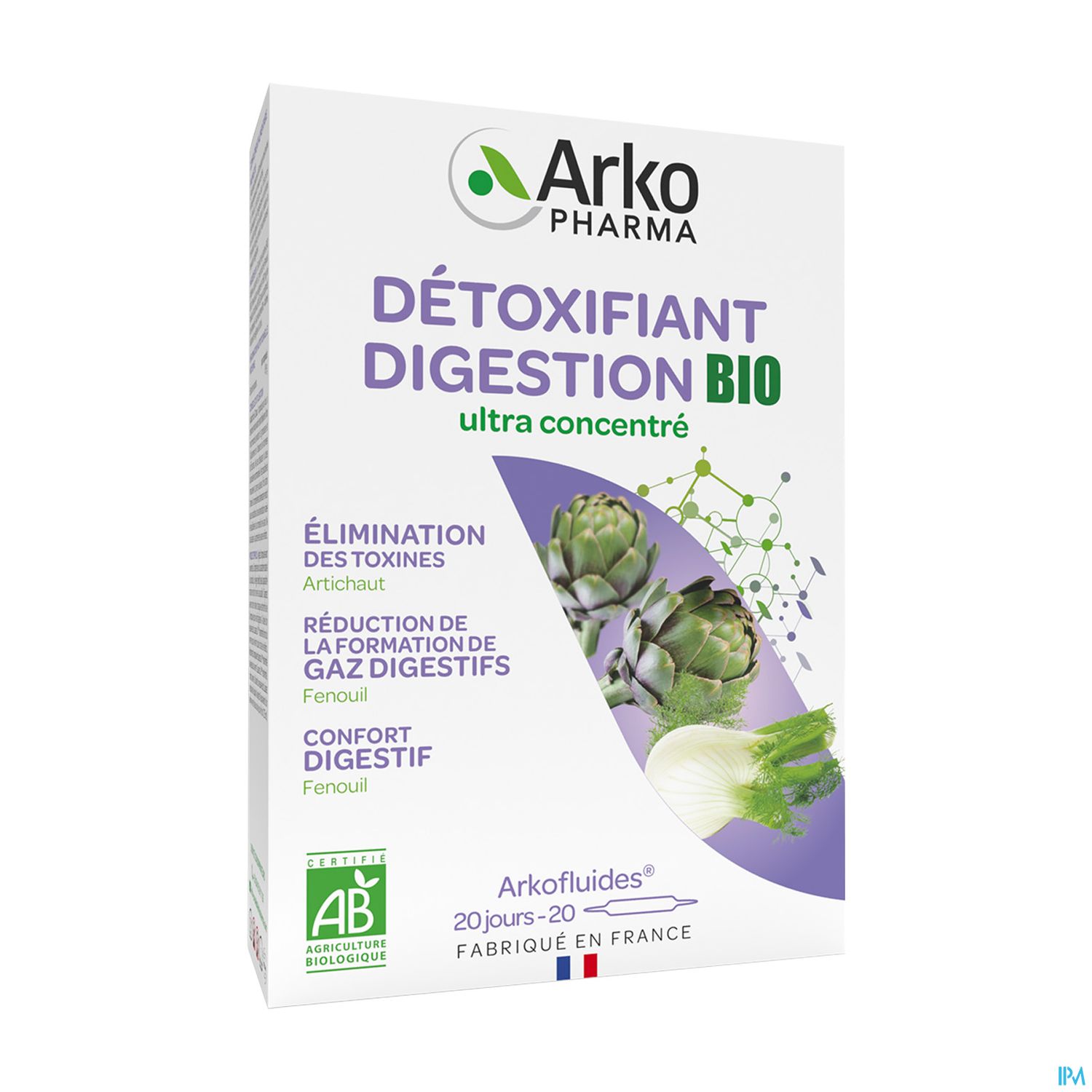 ARKOFL ARTICHAUT/FENOUIL BIO AMP20