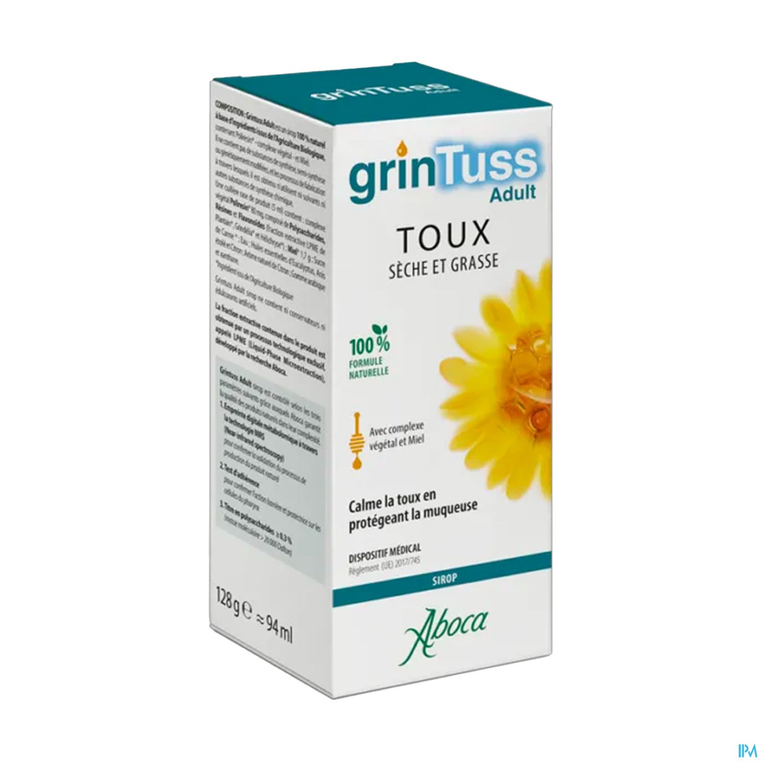 GRINTUSS TOUX SIROP ADULTE 128G