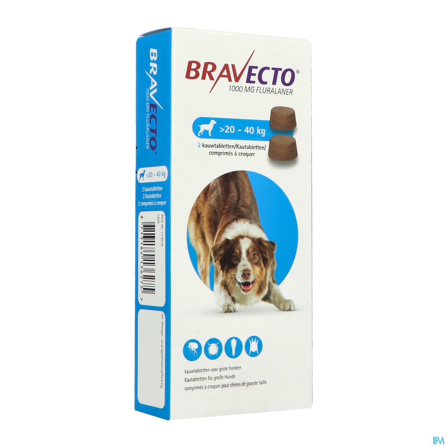 BRAVECTO CHIEN 20KG-40KG CPR 2