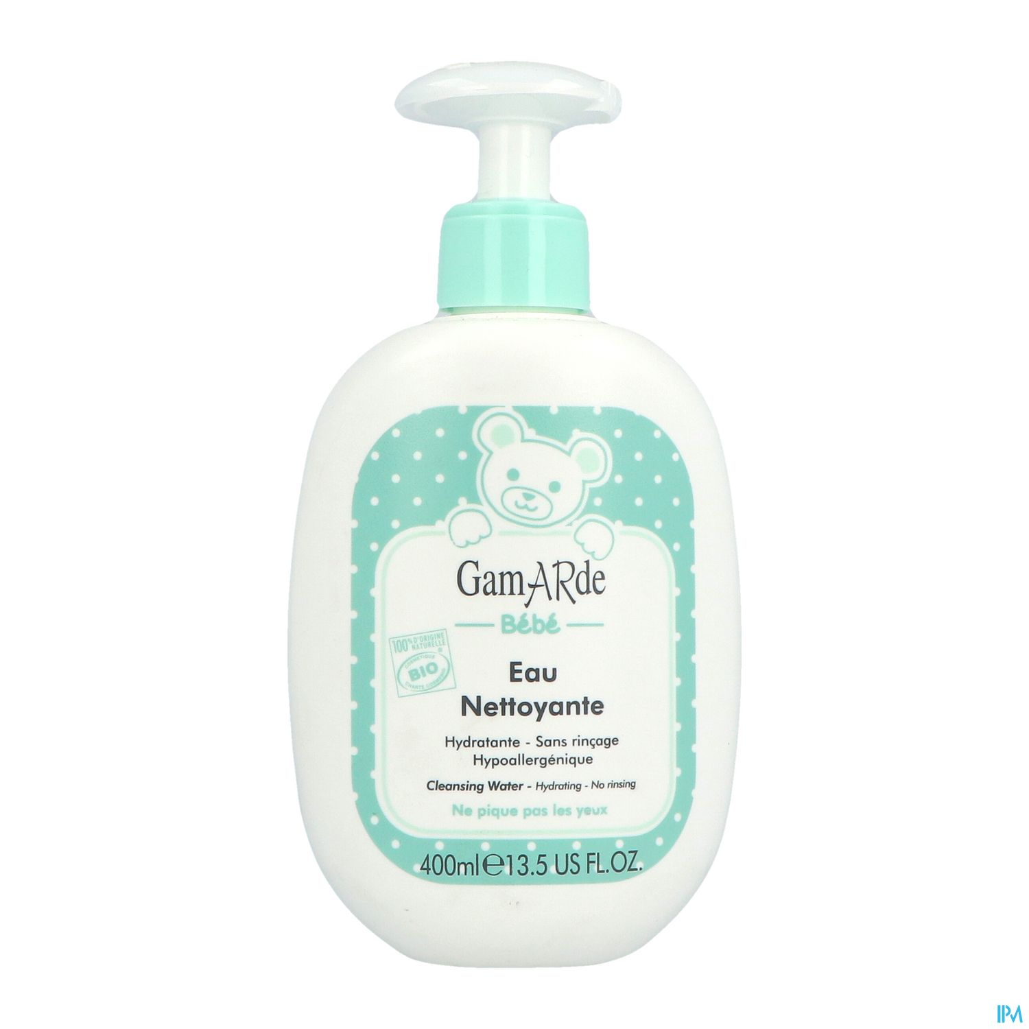 Gamarde Bebe Eau Nettoyante Sans Rincage Bio 400ml
