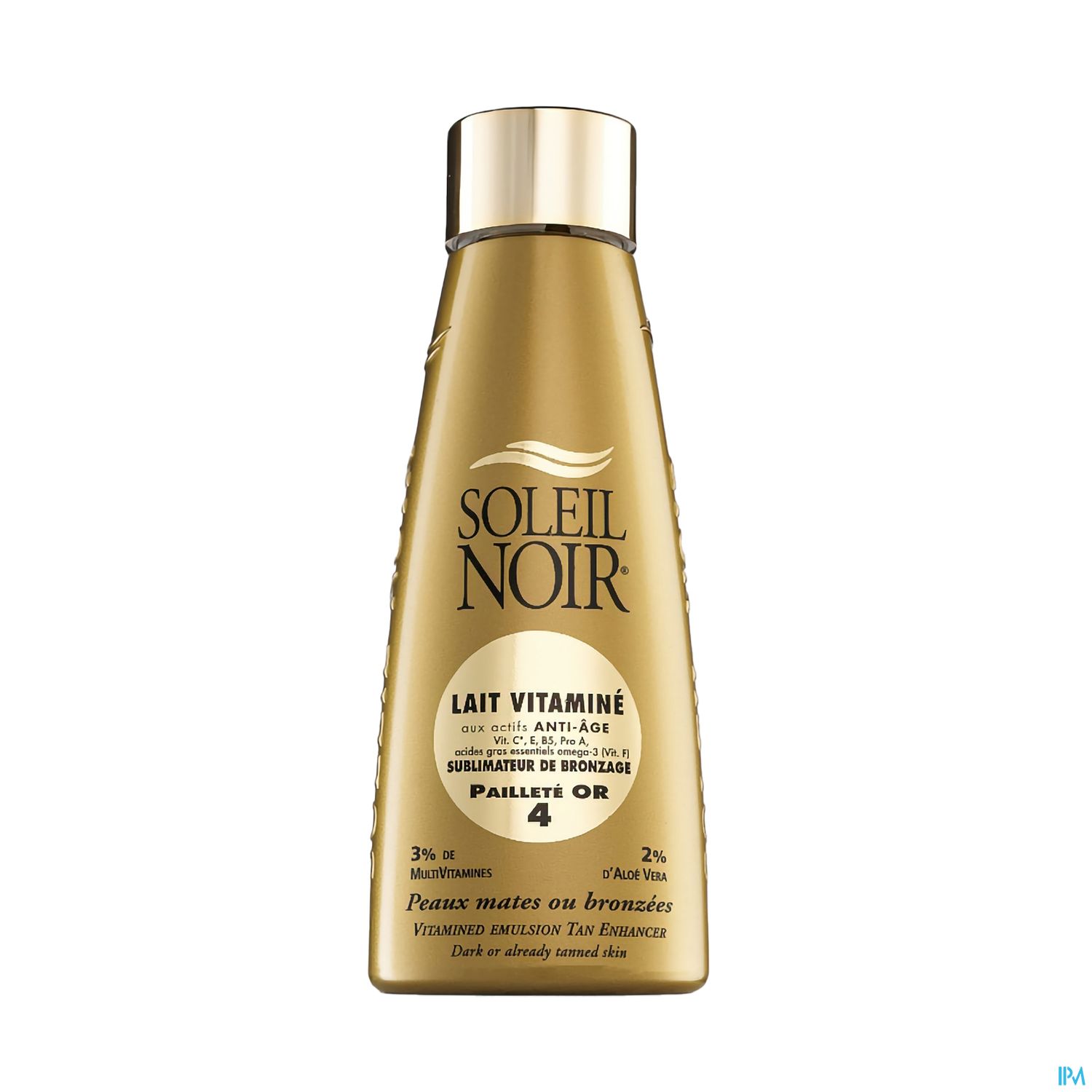 Soleil Noir Lait Vitamine Ip 4 Paillete Or Spray 150ml