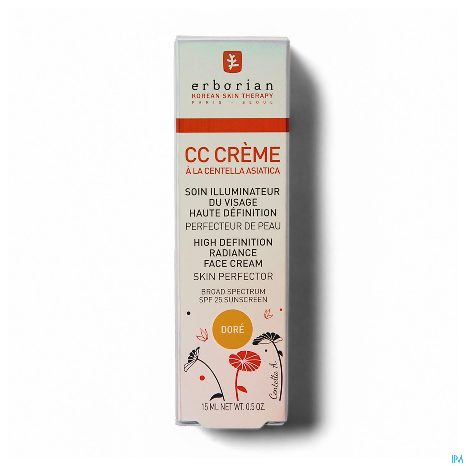 Erborian Cc Creme Centella Asiatica Spf25 Dore 15ml