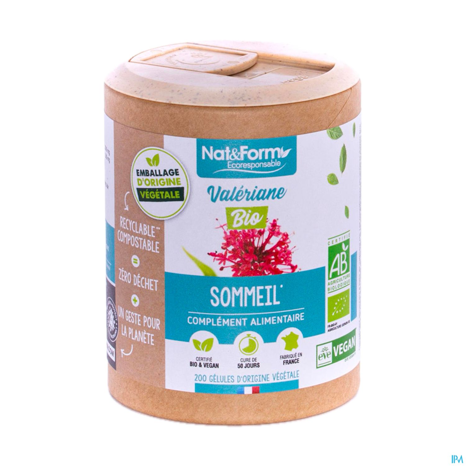 Nat Et Form Ecoresponsable Valeriane Bio Gelule Vegetale 200