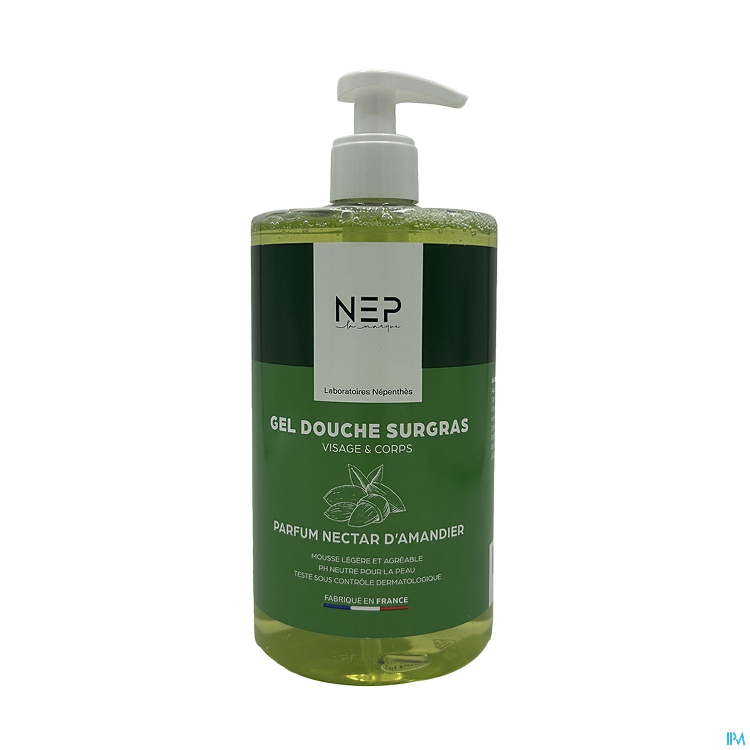 Nep Gel Douche Surgras Amande Flacon Pompe 750ml