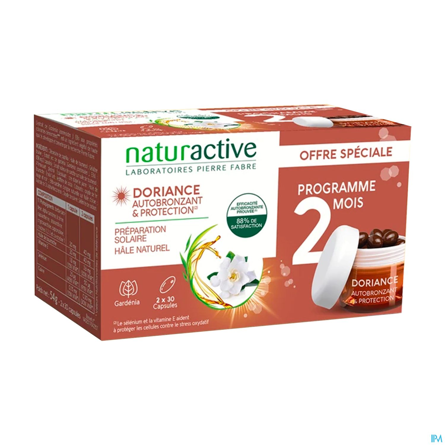 Naturactive Doriance Autobronzant Tolerance Capsule 30 X2 + Bracelet