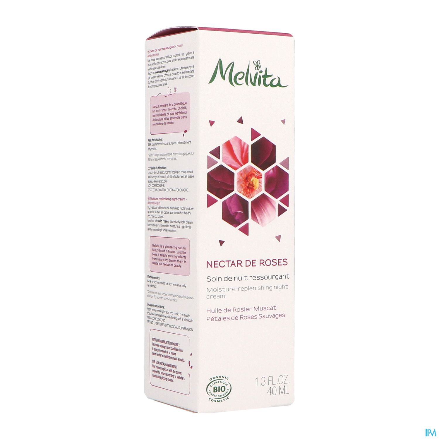MELVITA NECTAR ROSE SOIN NUIT 40ML