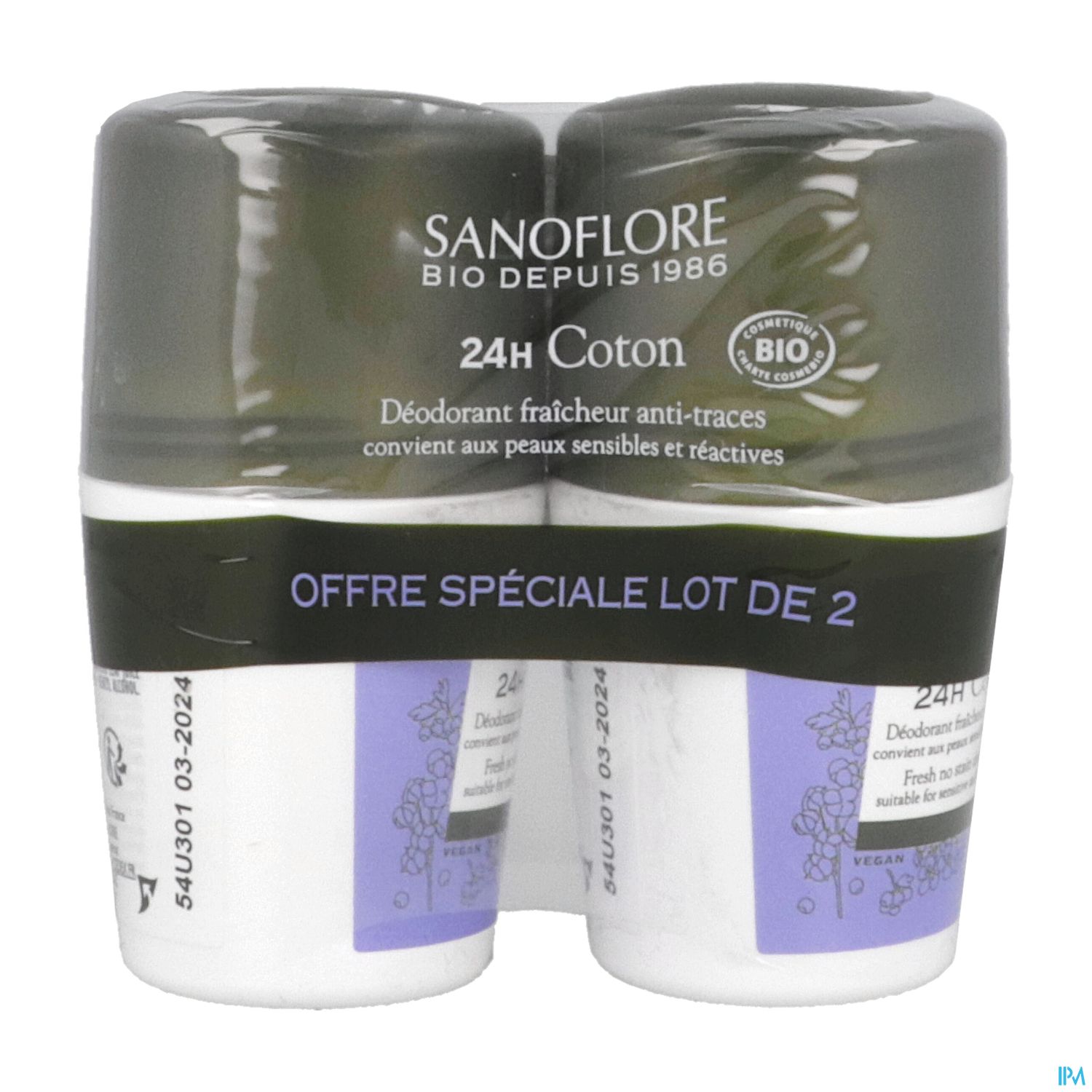 SANOFLORE DEOD PURETE LIN 50ML X2
