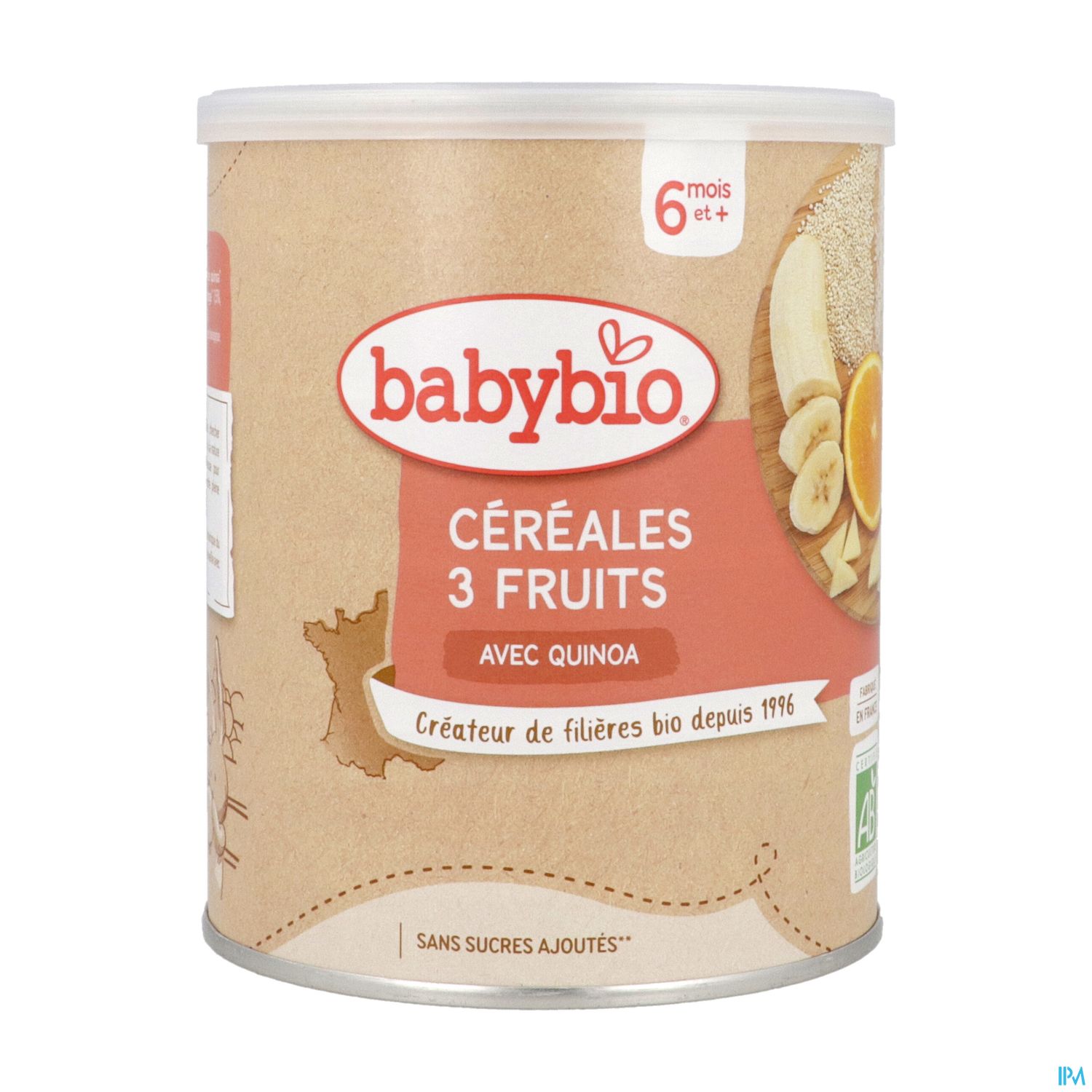 BABYBIO FAR CEREALE 3FRUIT 220G