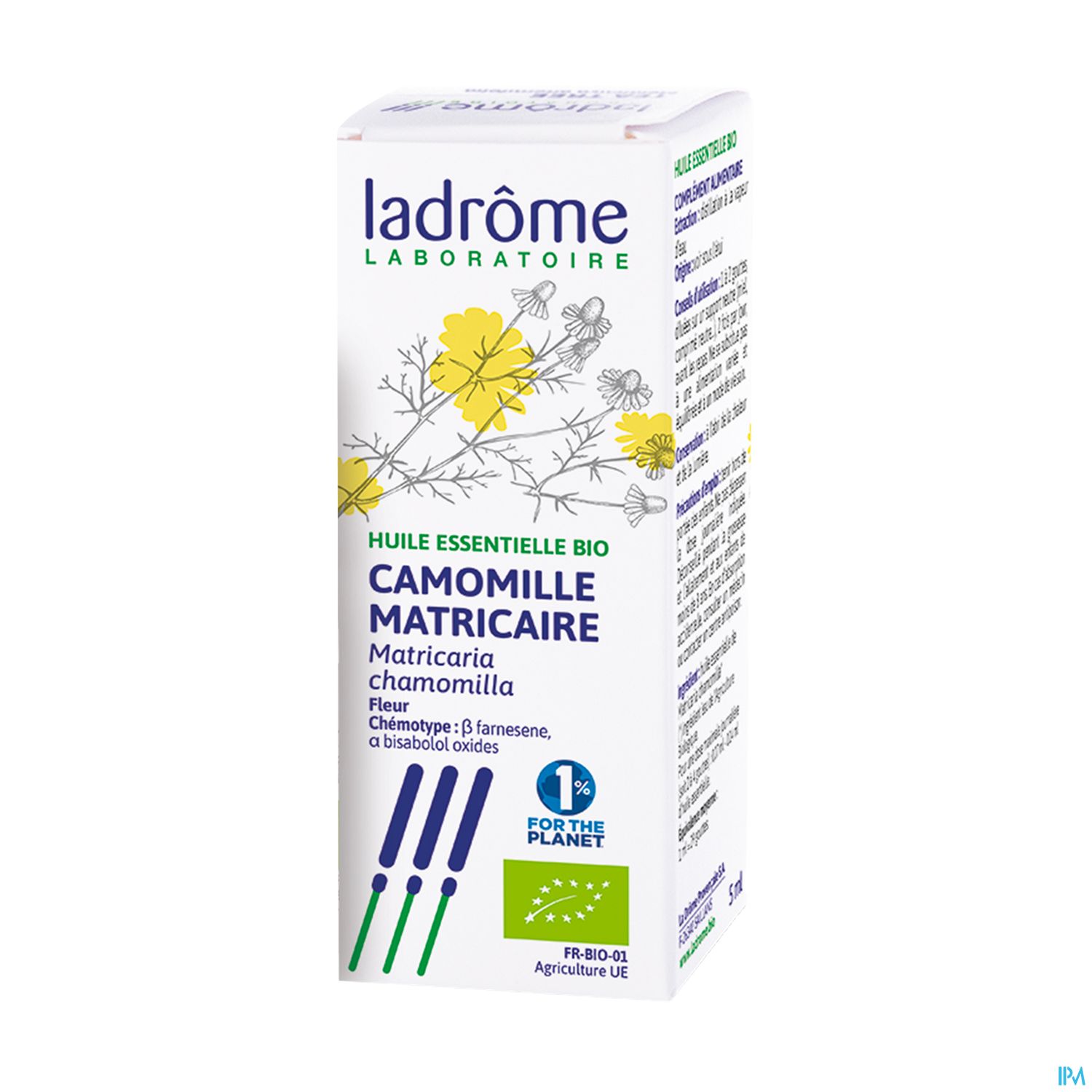 Ladrome Huile Essentielle Camomille Matricaire Bio 5ml