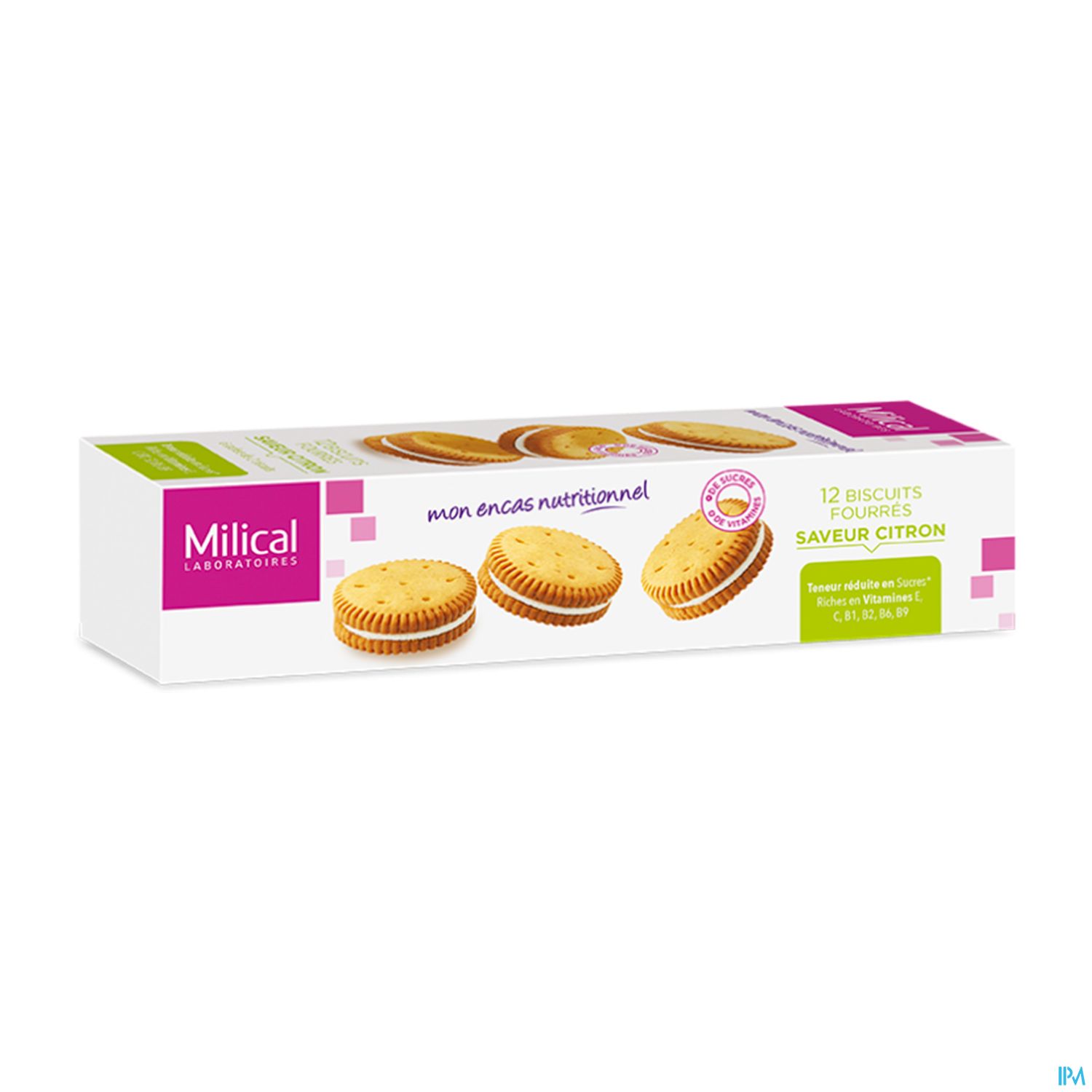 MILICAL BISCUIT FOURRE CITRON 12