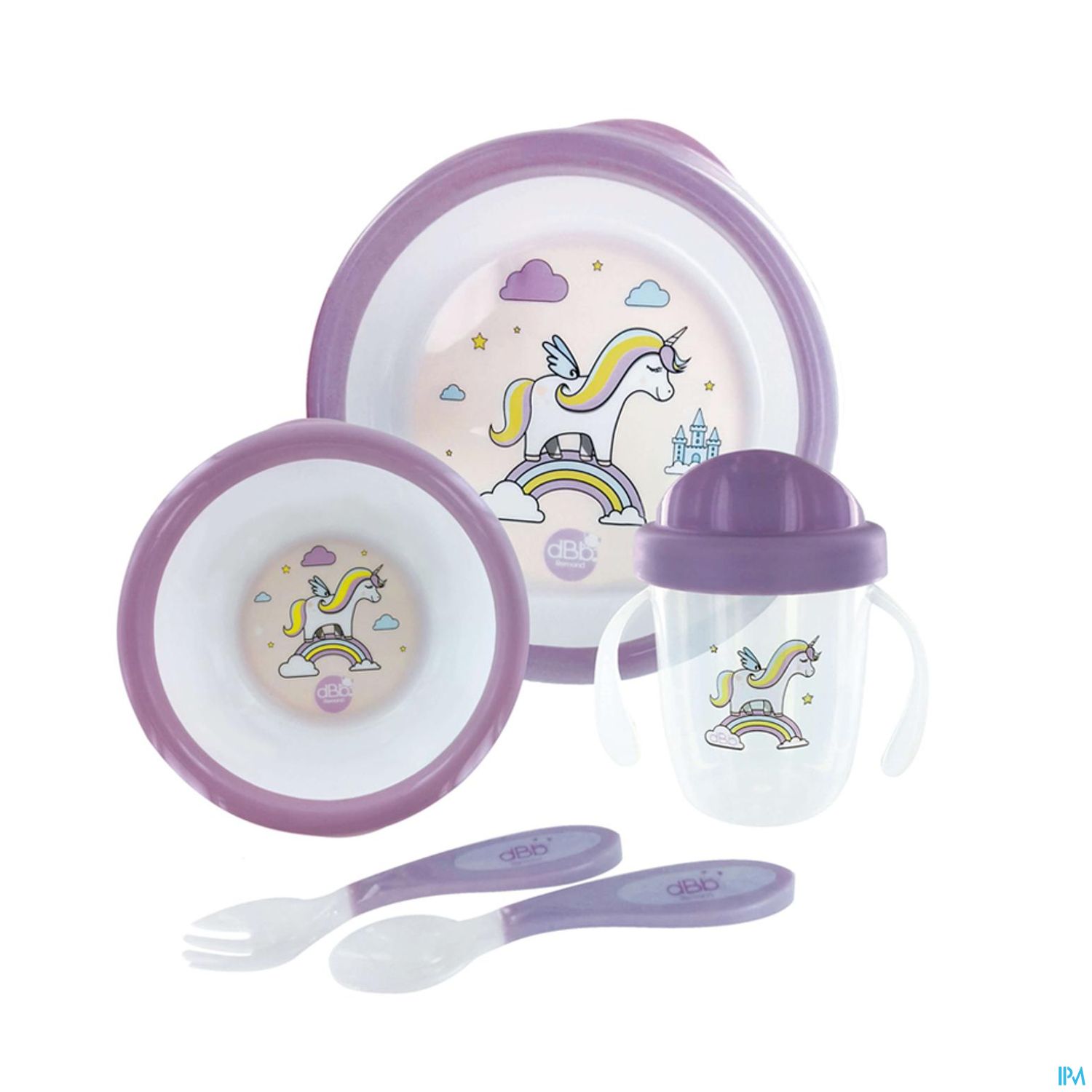 Dbb Set Repas Licorne Violet