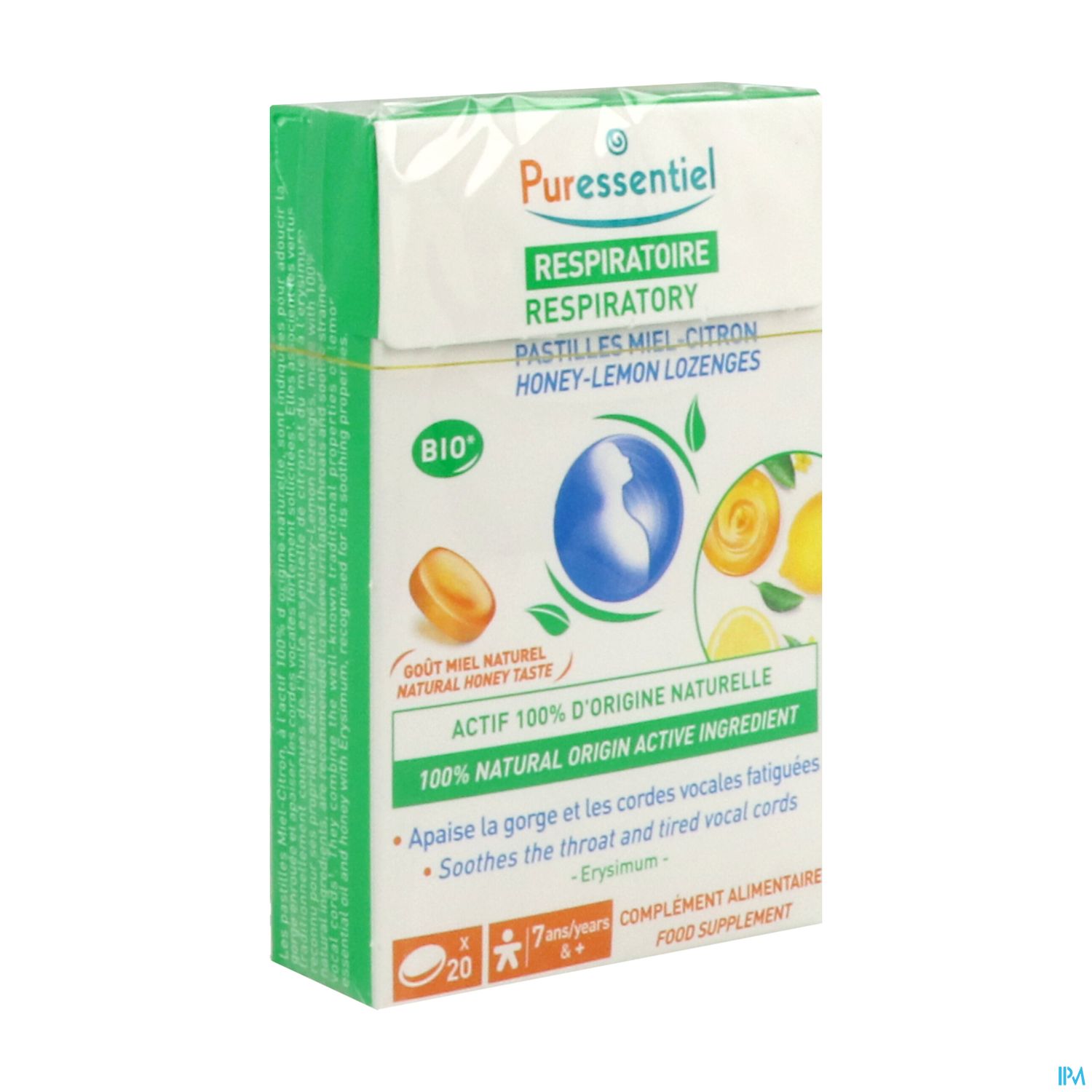 Puressentiel Pastille Respiratoire Gorge Miel Citron 20