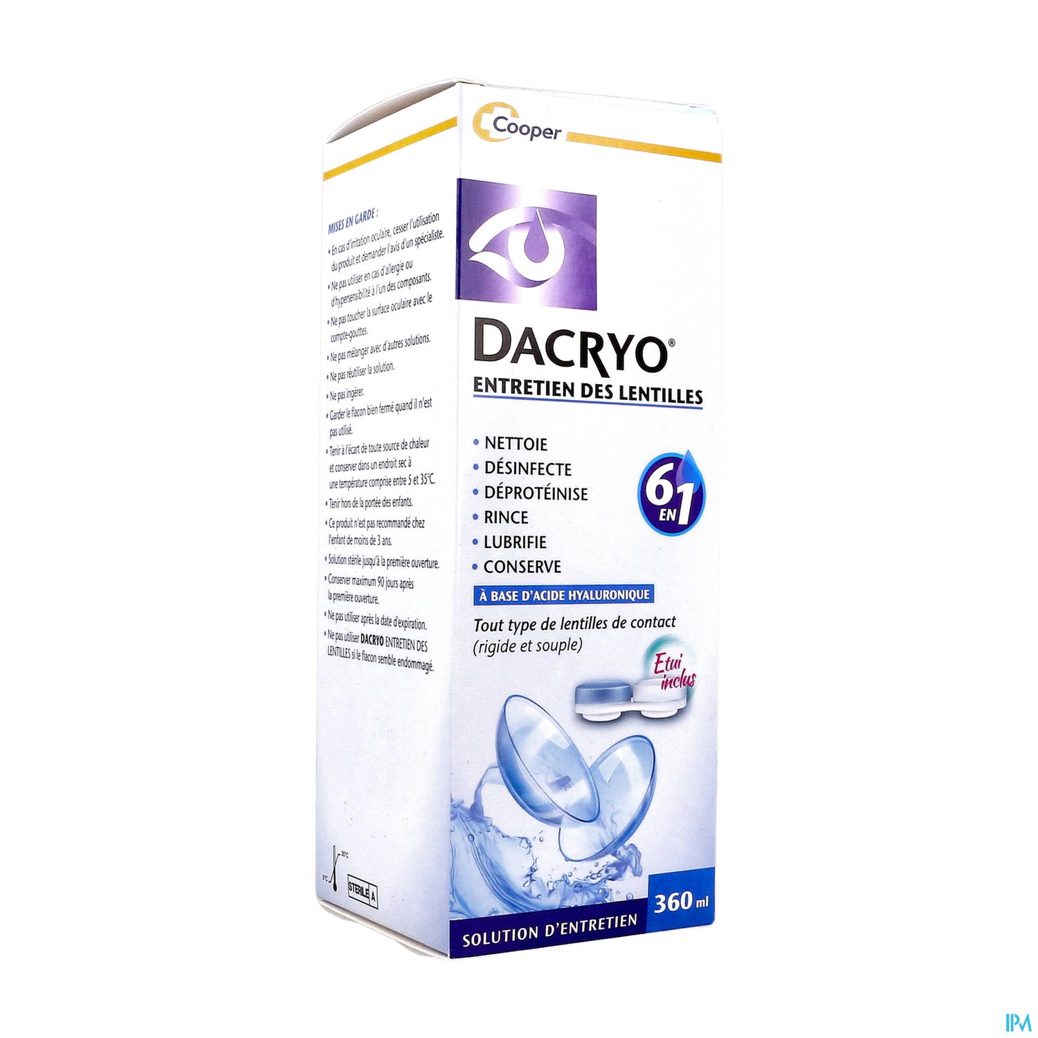 DACRYOLENS ENTRETIEN LENTILLE360ML