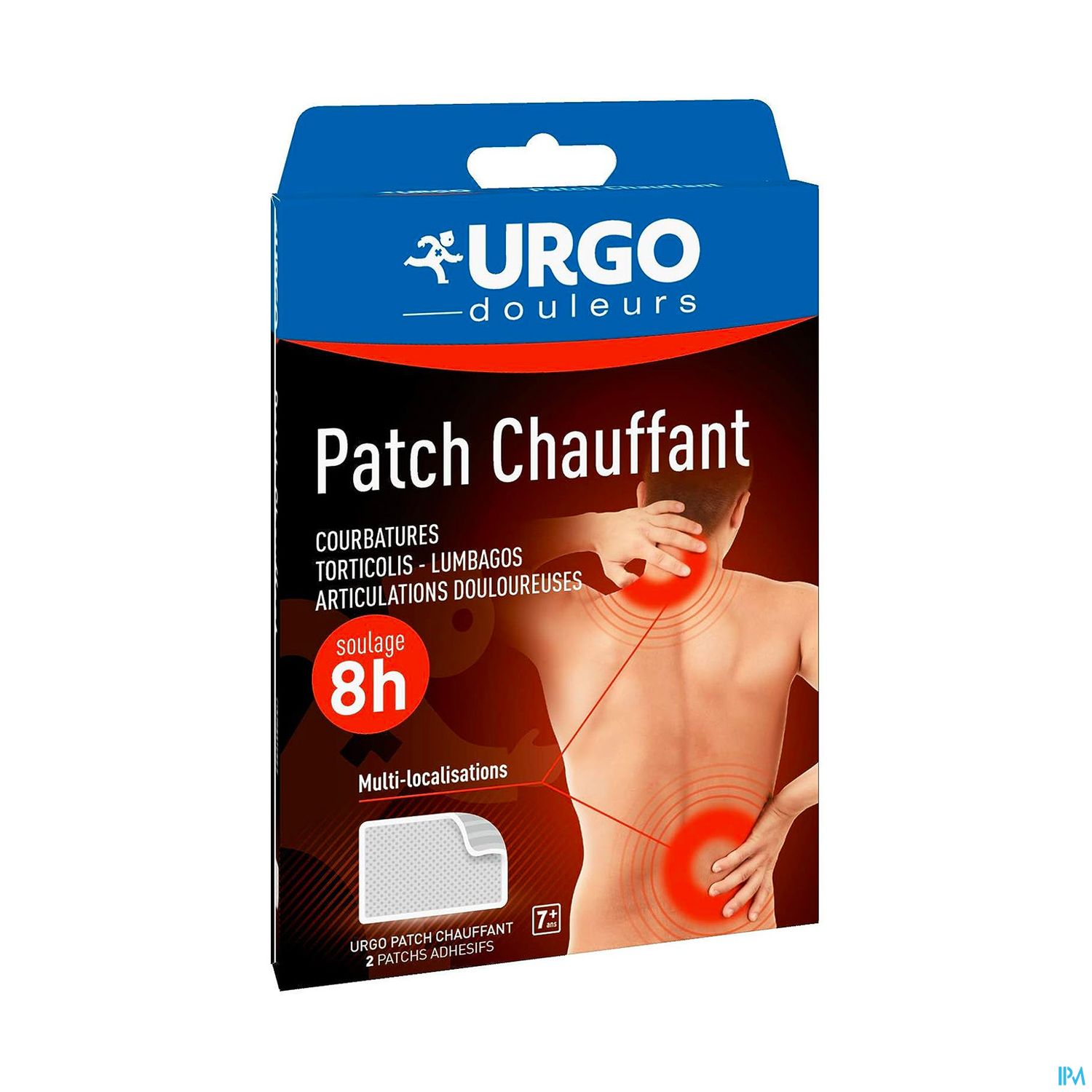 URGO PATCH CHAUFFANT ADH 2X2