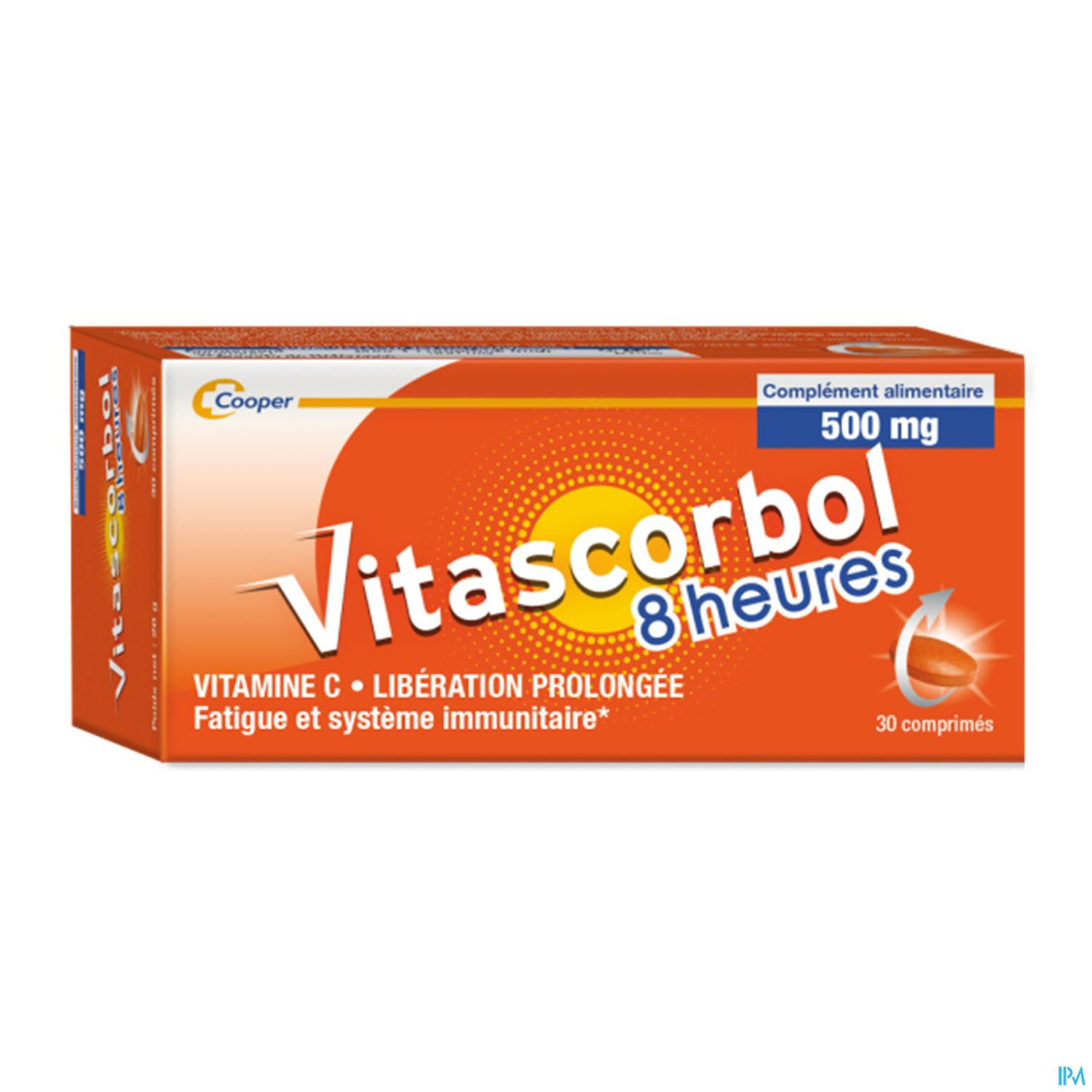 VITASCORBOL 8HEURE 500MG CPR 30