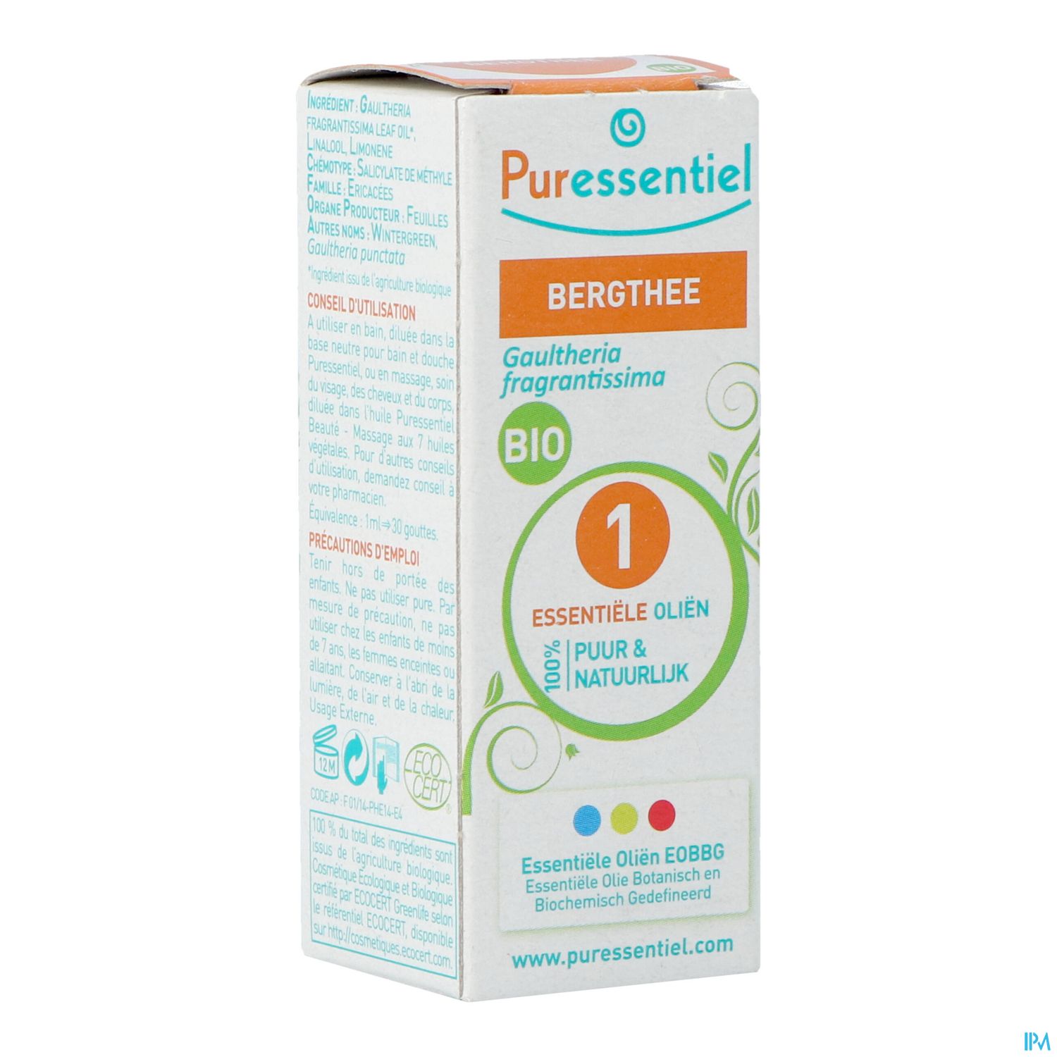 Puressentiel Huile Essentielle Gaultherie Bio 10ml