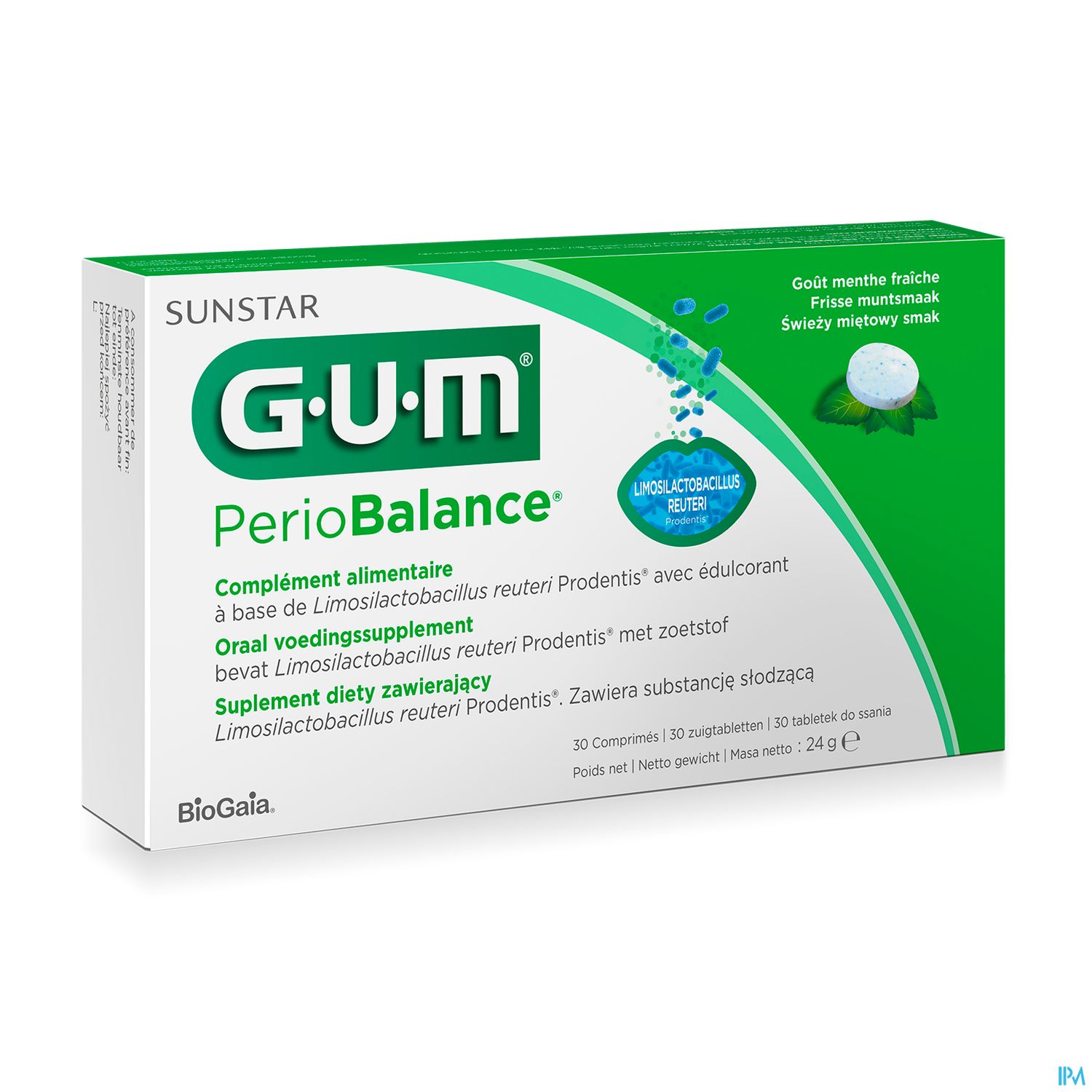 Gum Periobalance Pastille A Sucer Menthe 30
