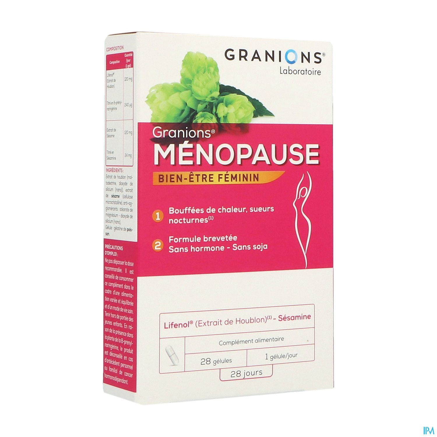 GRANIONS MENOPAUSE GELUL 28