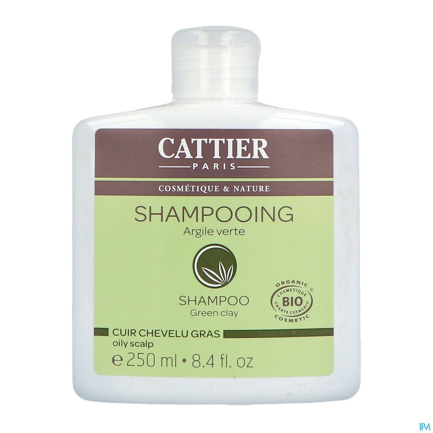 Cattier Shampooing Argile Verte Bio 250ml