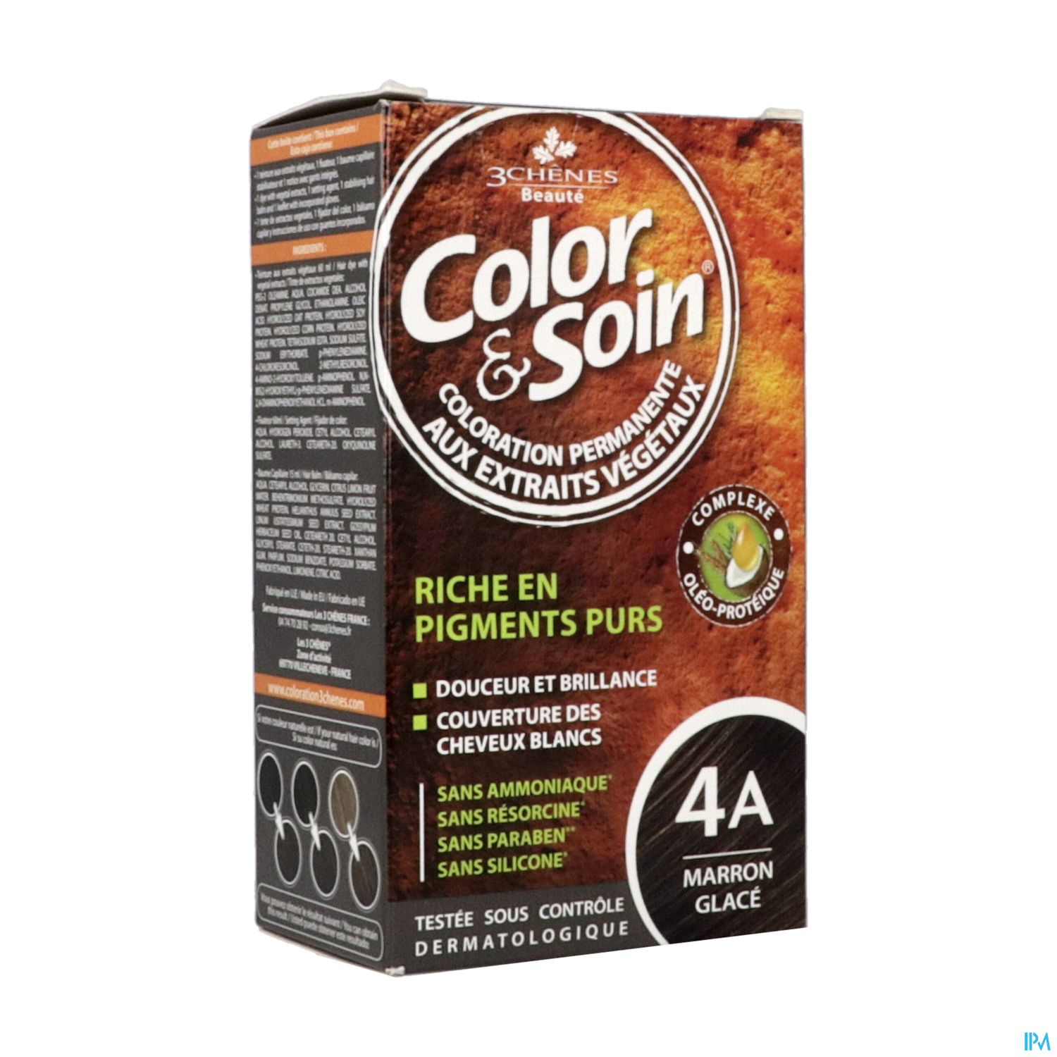 3 CHENES COLOR/SOIN MARRON GLAC 4A