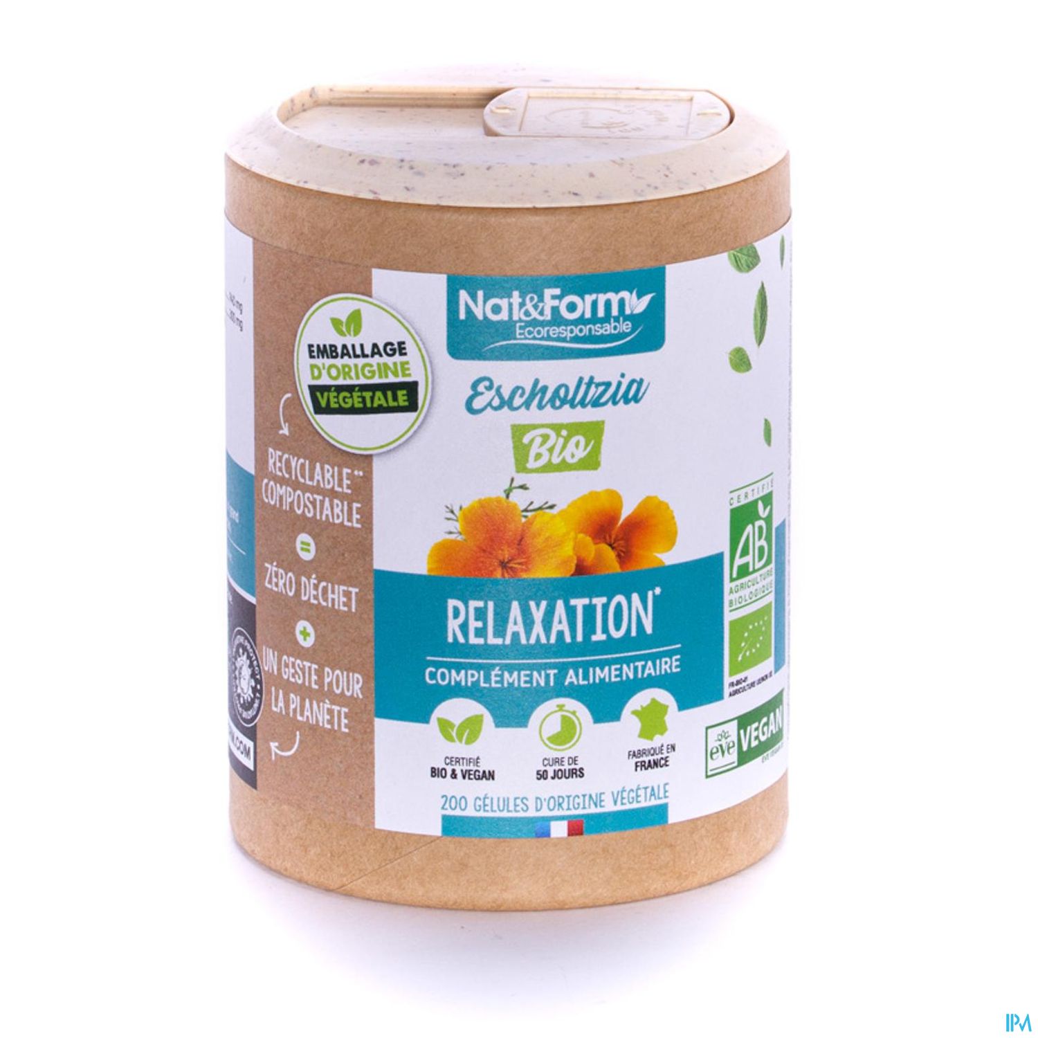 Nat Et Form Ecoresponsable Escholtzia Bio Gelule Vegetale 200