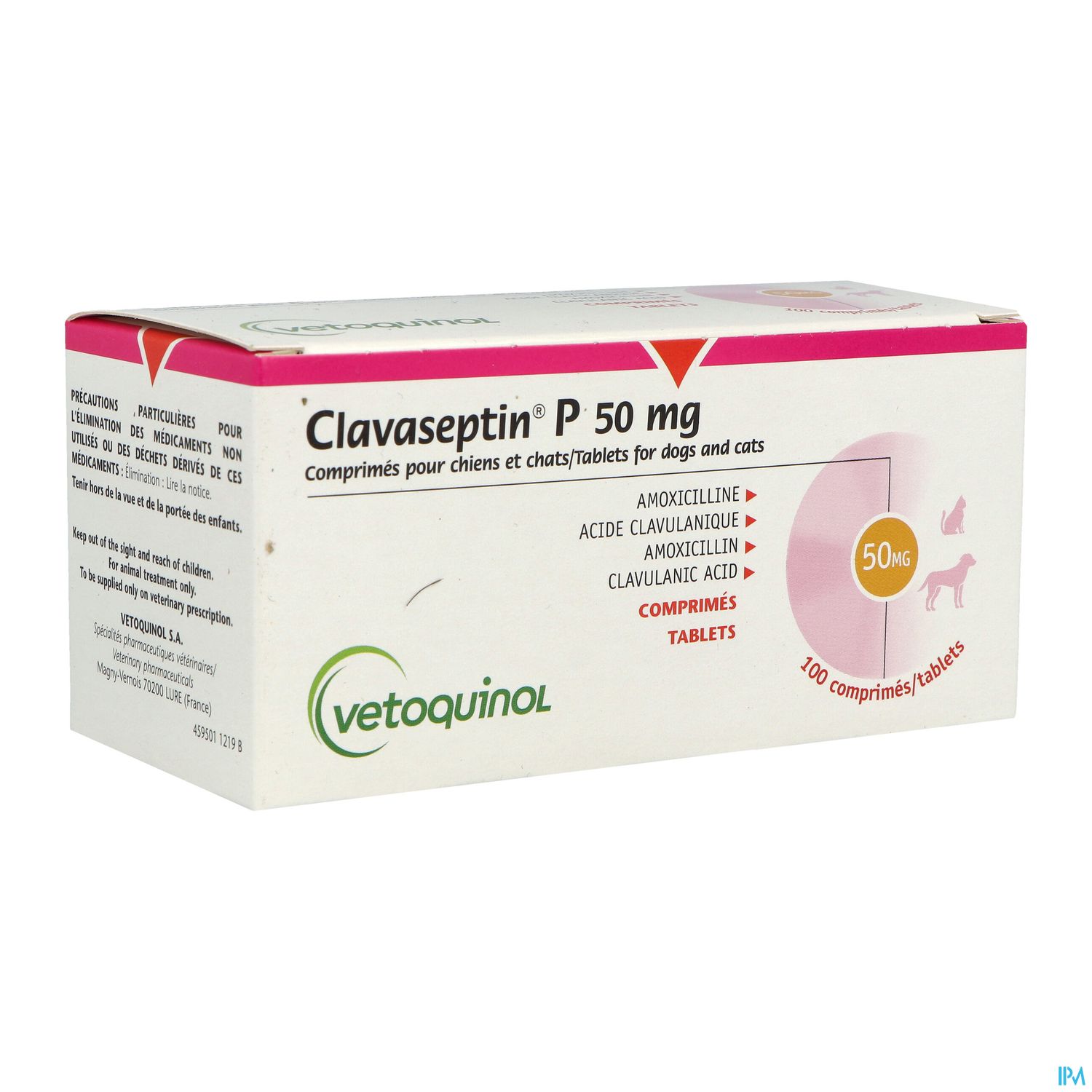 CLAVASEPTIN P CPR 50MG 100