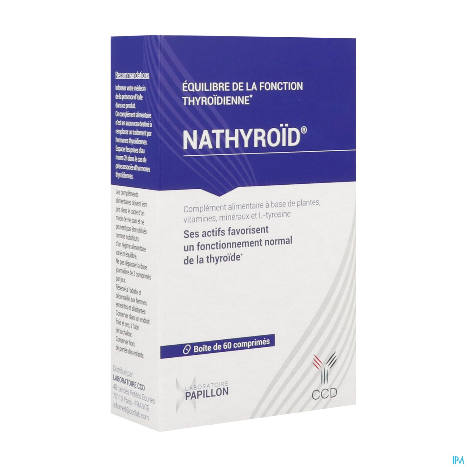 Nathyroid Equilibre Fonction Thyroide Comprime 60