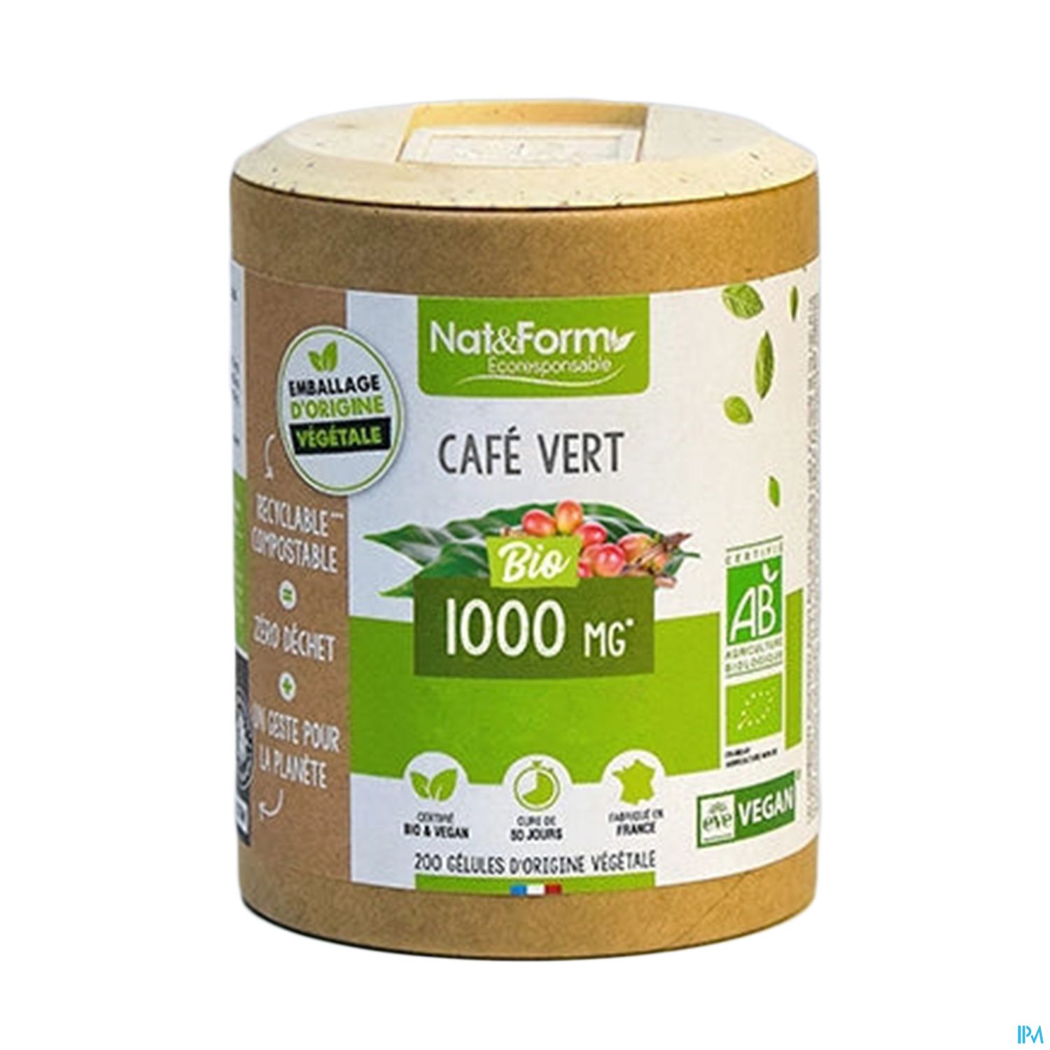 NAT&FORM ORIG CAFE VERT GELUL200