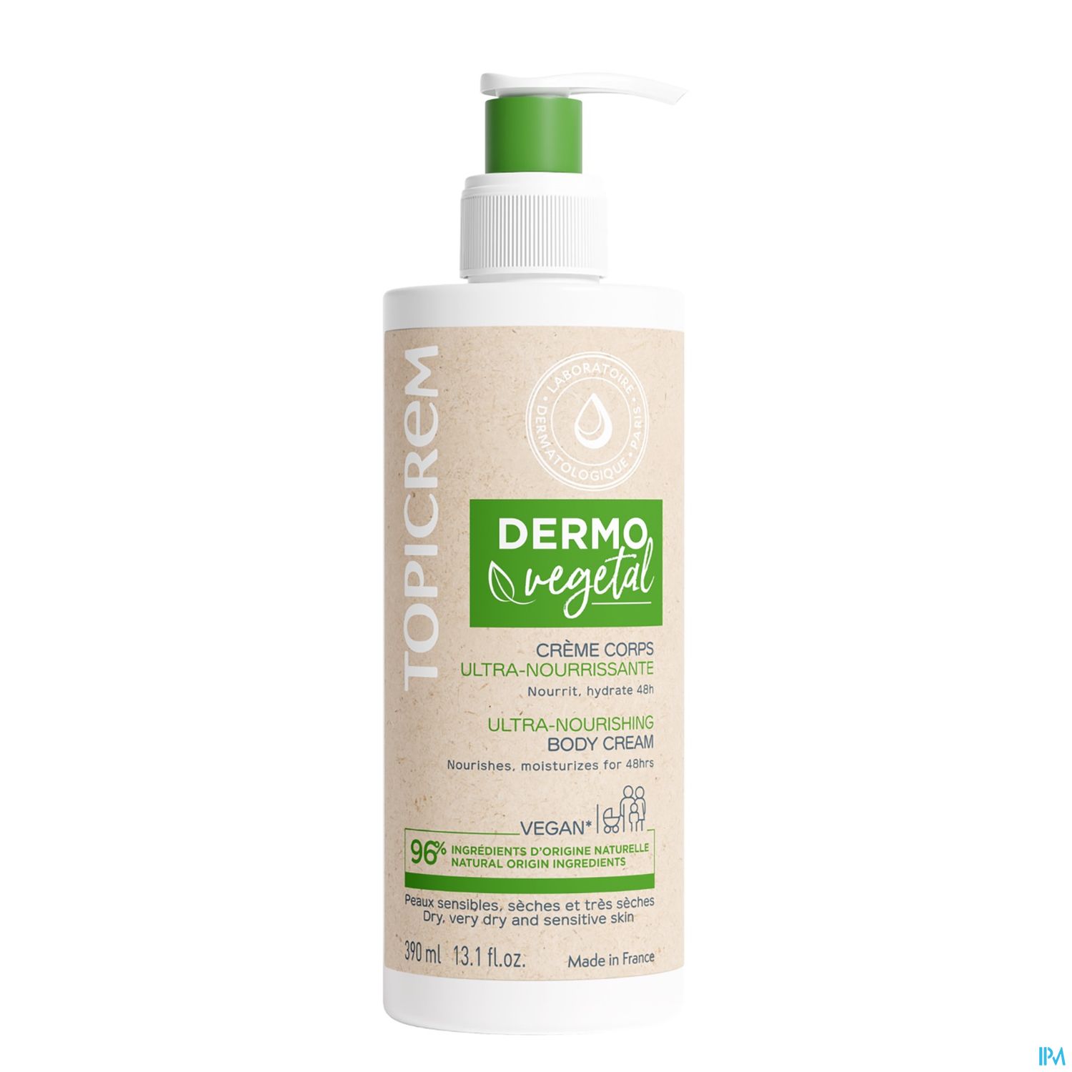 TOPICREM DERMO VEGET CR CORP 390ML
