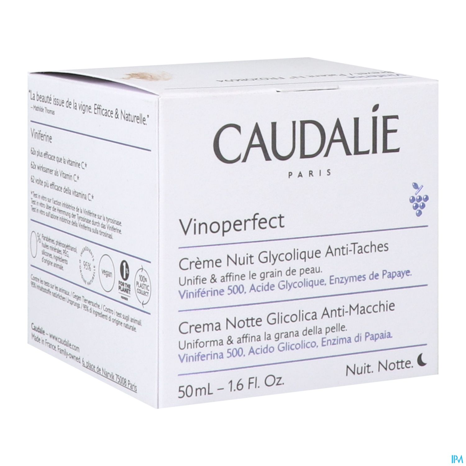 CAUDALIE VINOPERF CR NUIT GLYC50ML