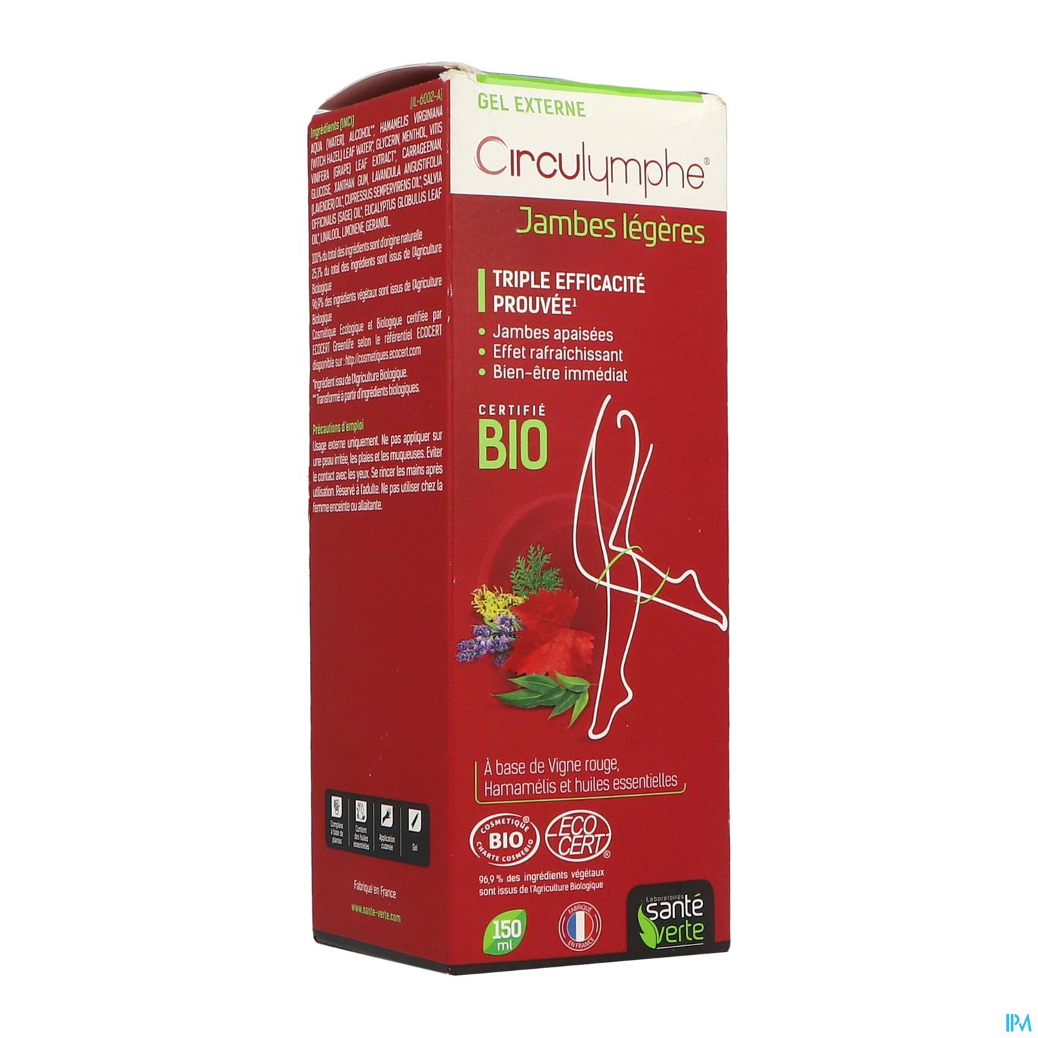 CIRCULYMPHE SANTE VERTE GEL 150ML