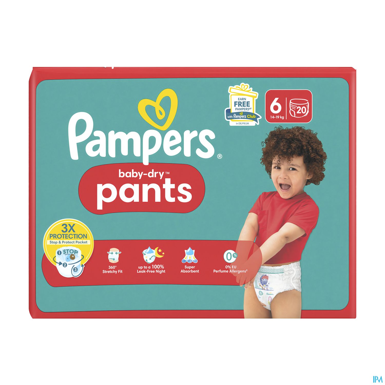 PAMPERS BABY DRY PANTS T6 20