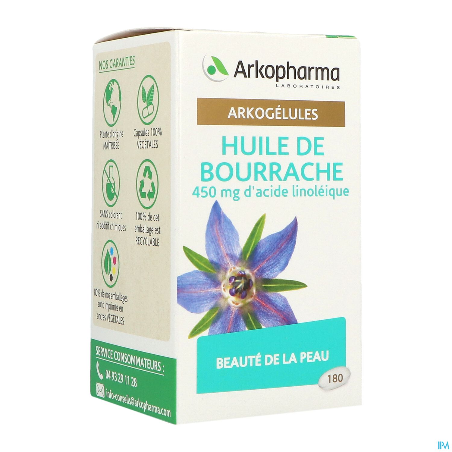 ARKOG HUILE BOURRACHE CAP 180