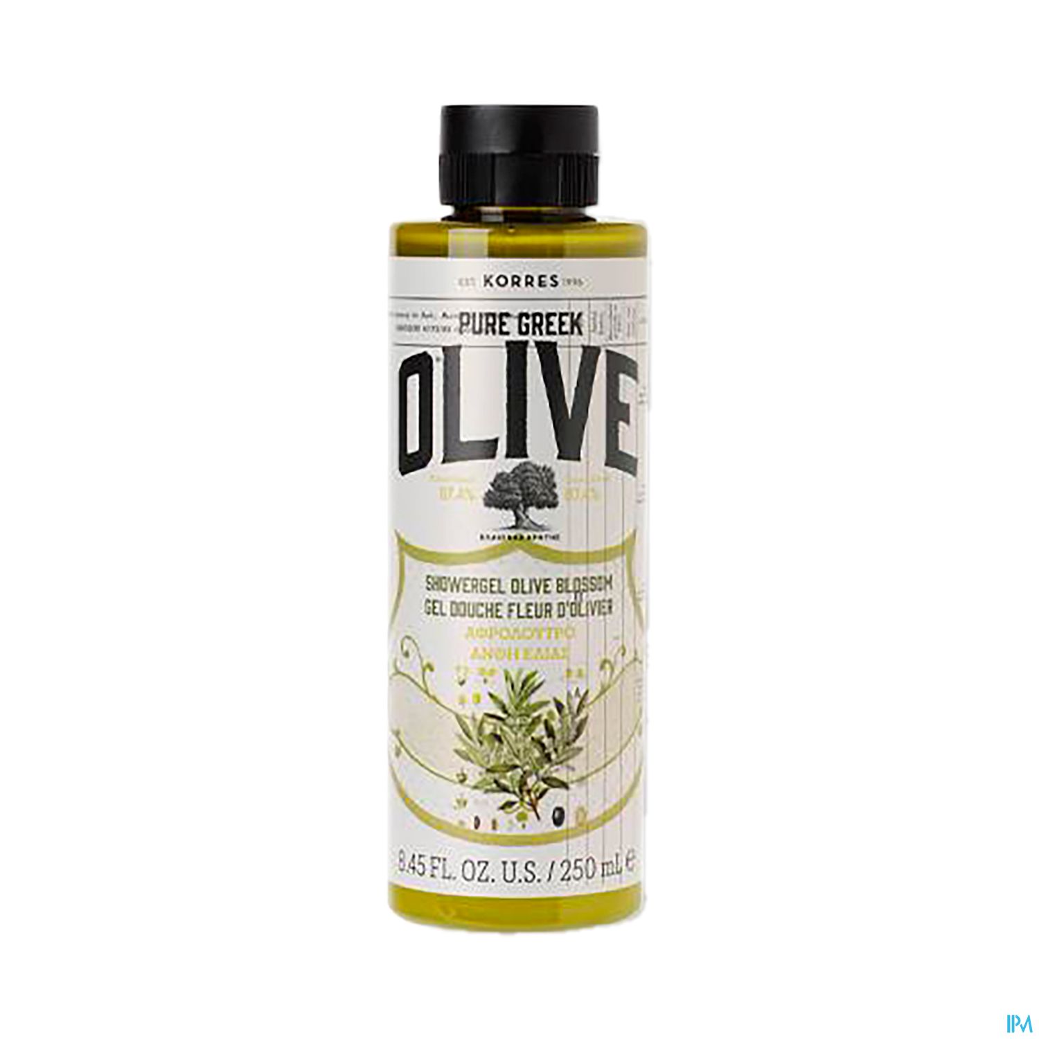 KORRES GEL DCH FL OLIVIER 250ML