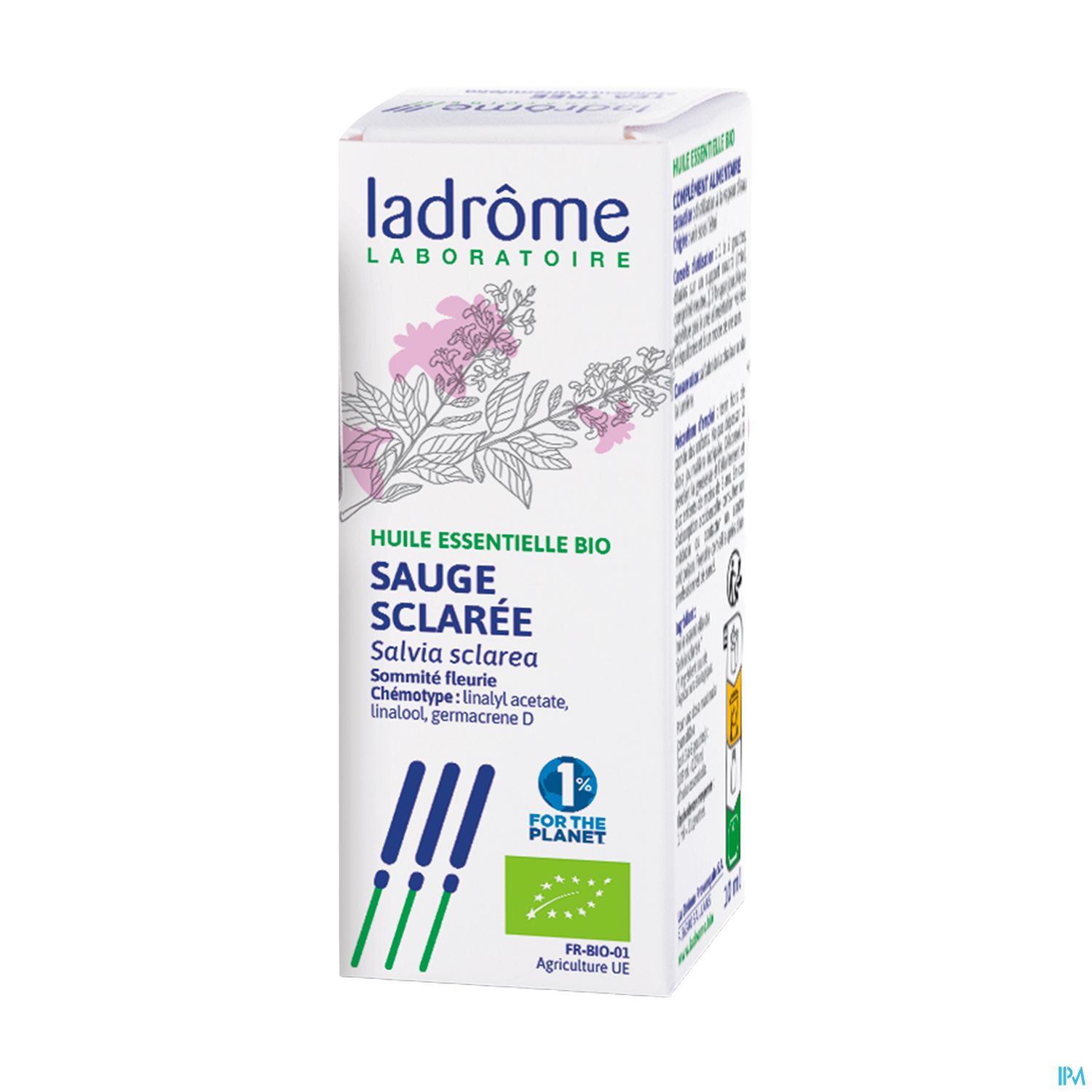 Ladrome Huile Essentielle Sauge Sclaree 10ml