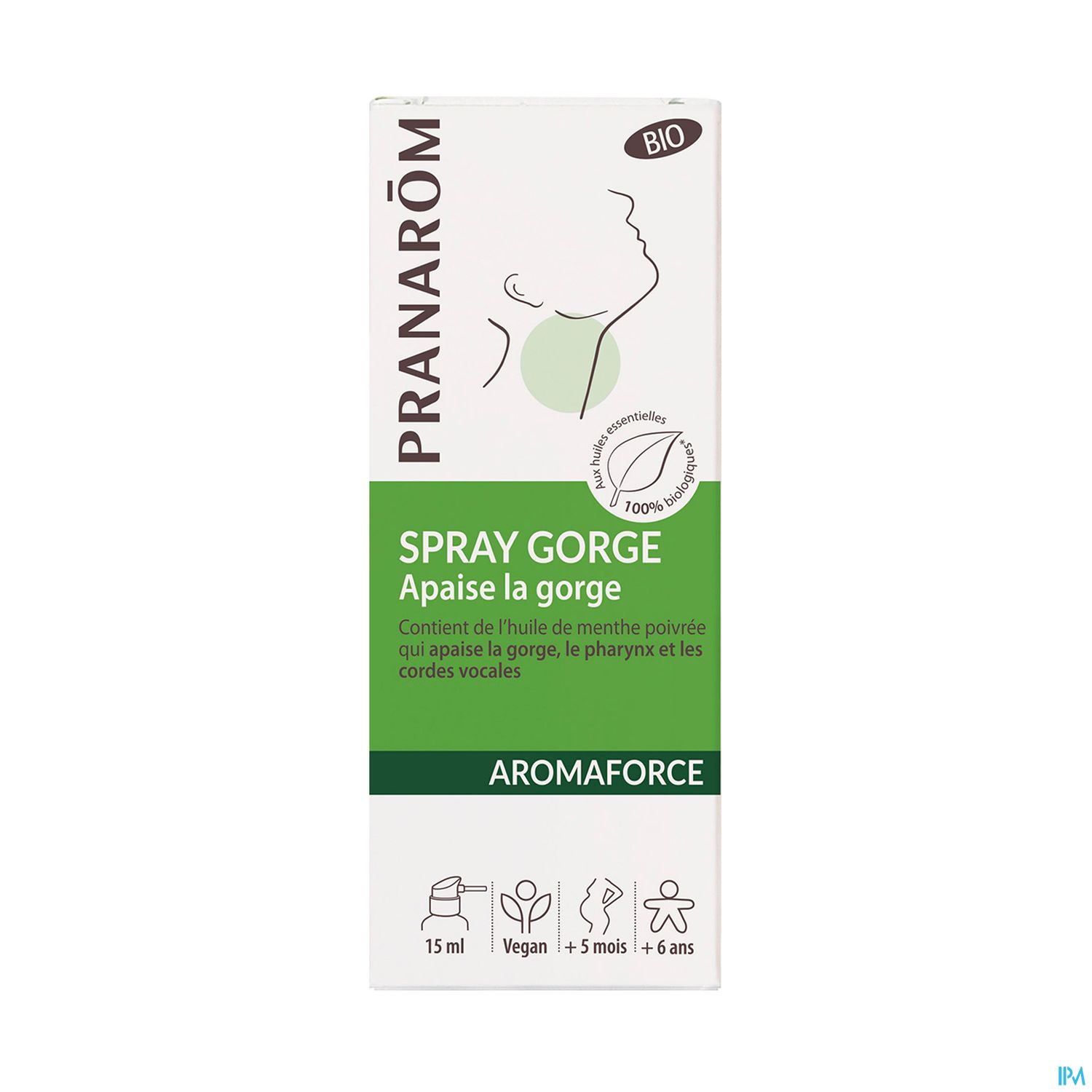 Aromaforce Bio Spray Gorge Apaisant 15ml