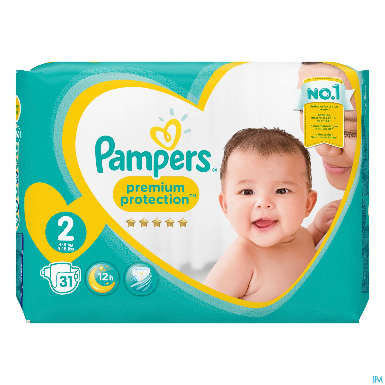 COUCH PAMPERS PREM PROT 2 4-8KG 31