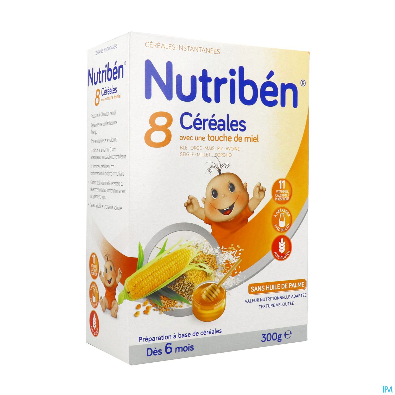 NUTRIBEN 8 CEREALE MIEL 300G