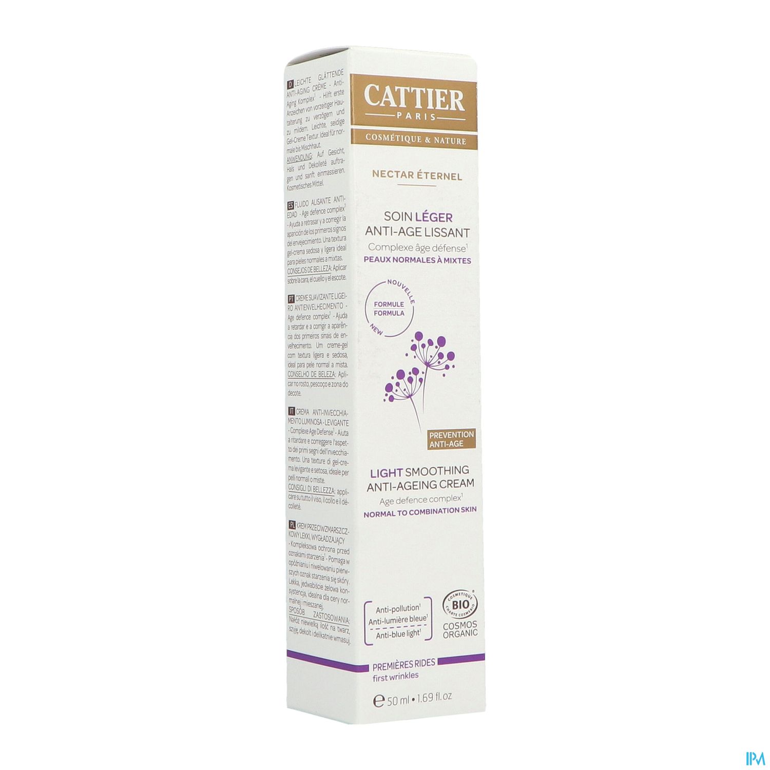 CATTIER SOIN A/AGE LEGER 50ML