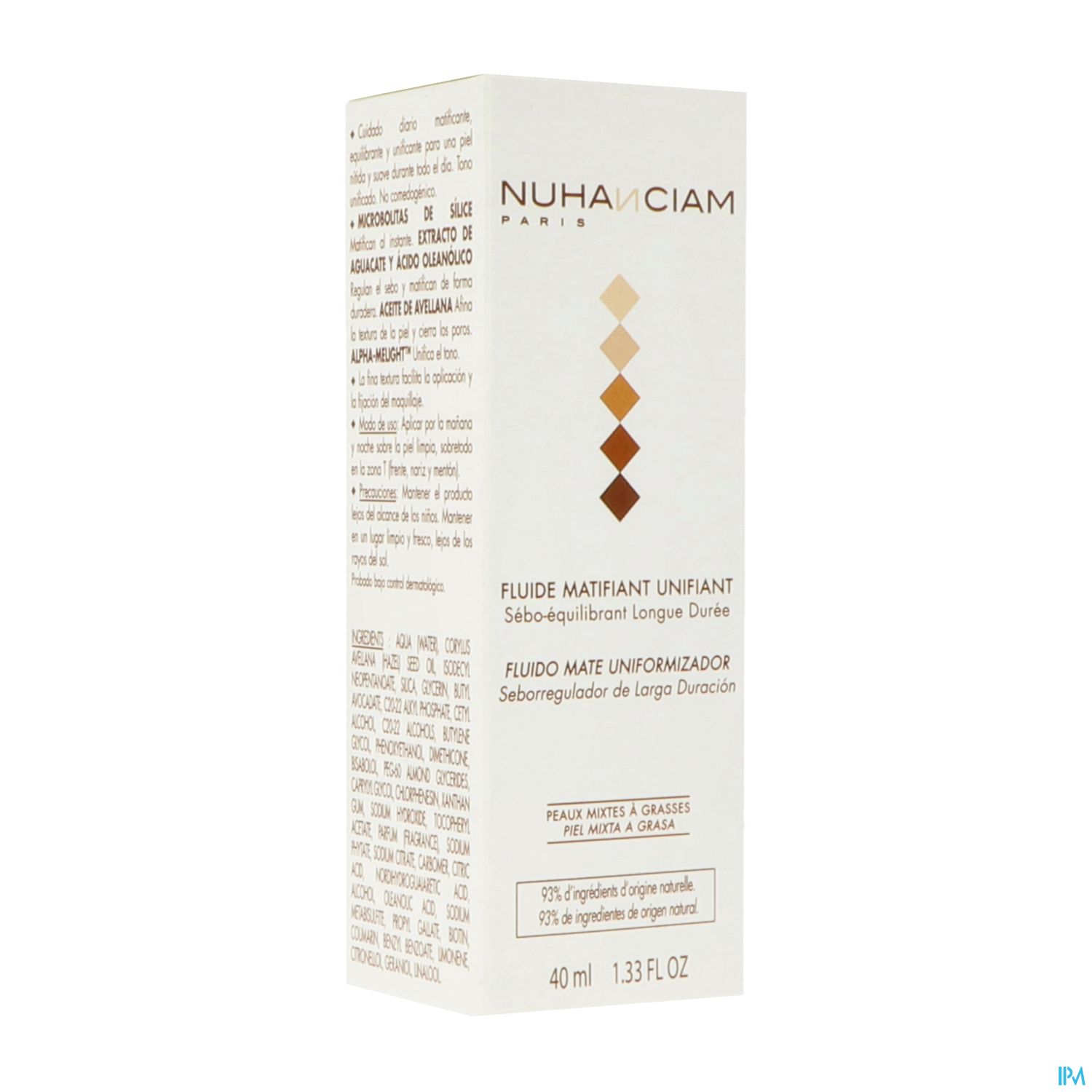 NUHANCIAM MATIF/UNIF FLUIDE 40ML