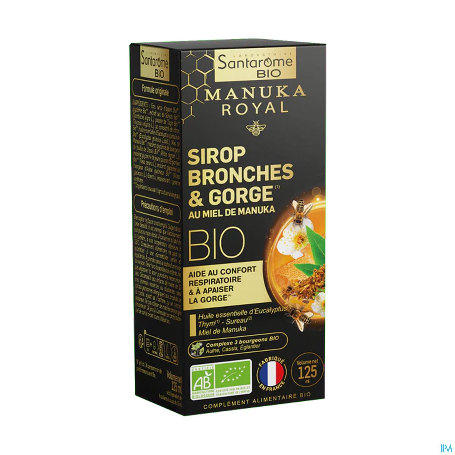 Santarome Sirop Bronches Gorge Miel Manuka Bio 125ml