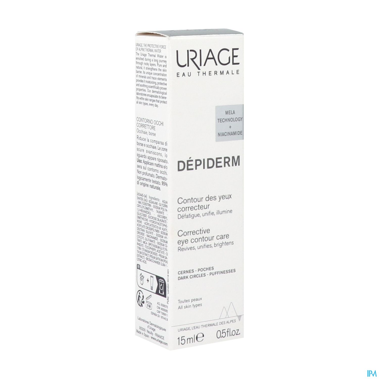 URIAGE DEPIDERM CONT YX A/TACH15ML