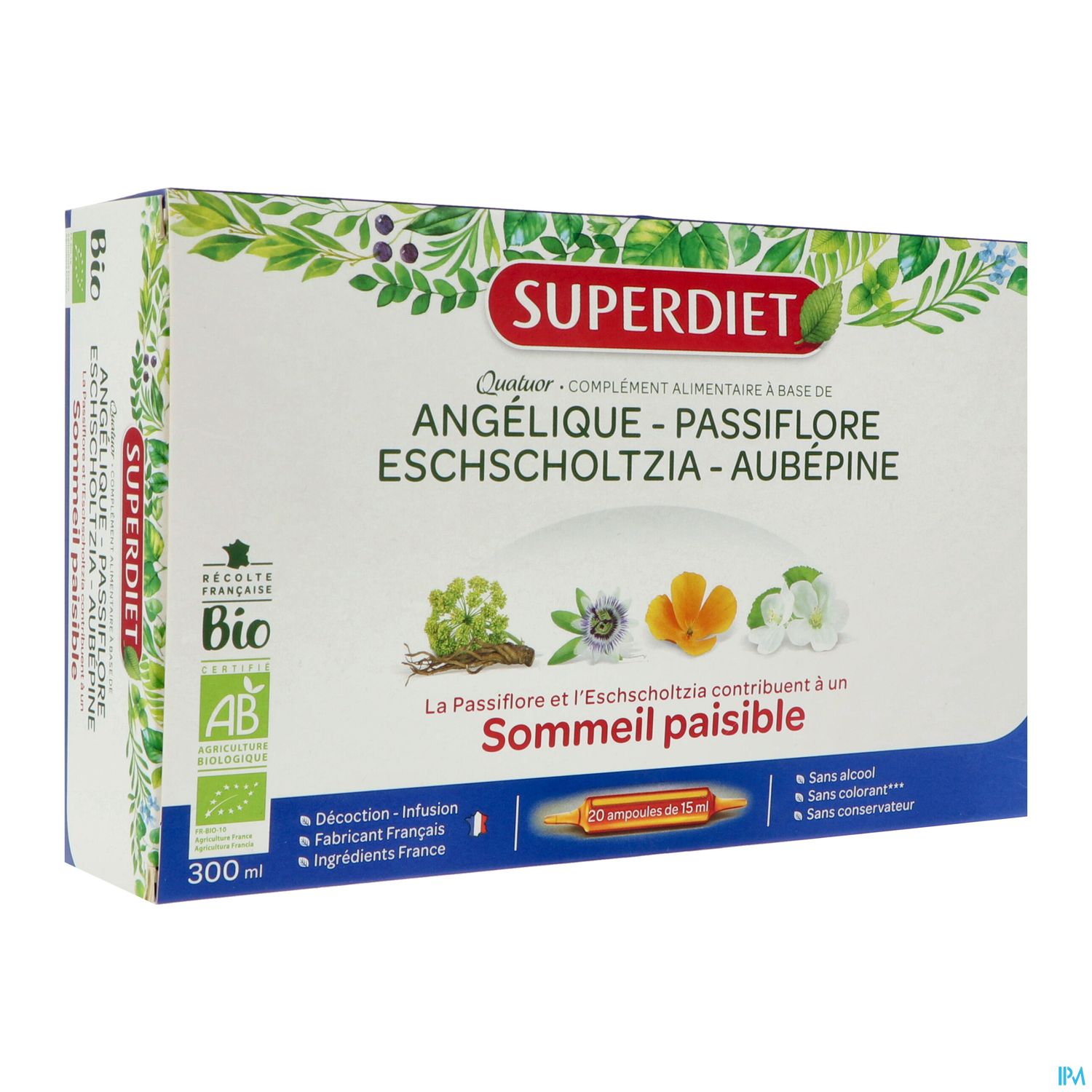 SUPERDIET QUAT SOMMEIL BIO AMP20