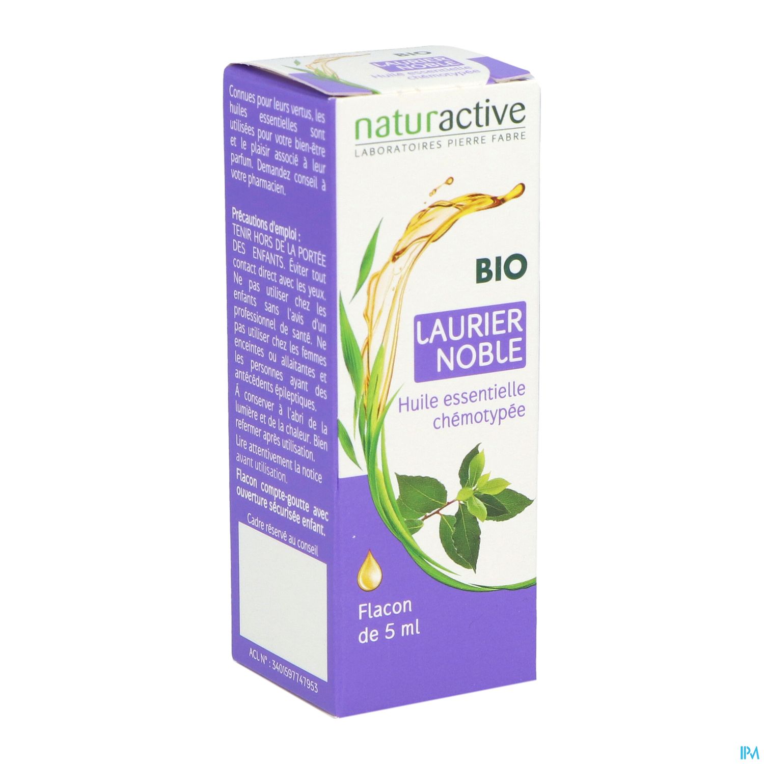 Naturactive Huile Essentielle Bio Laurier Noble 5ml