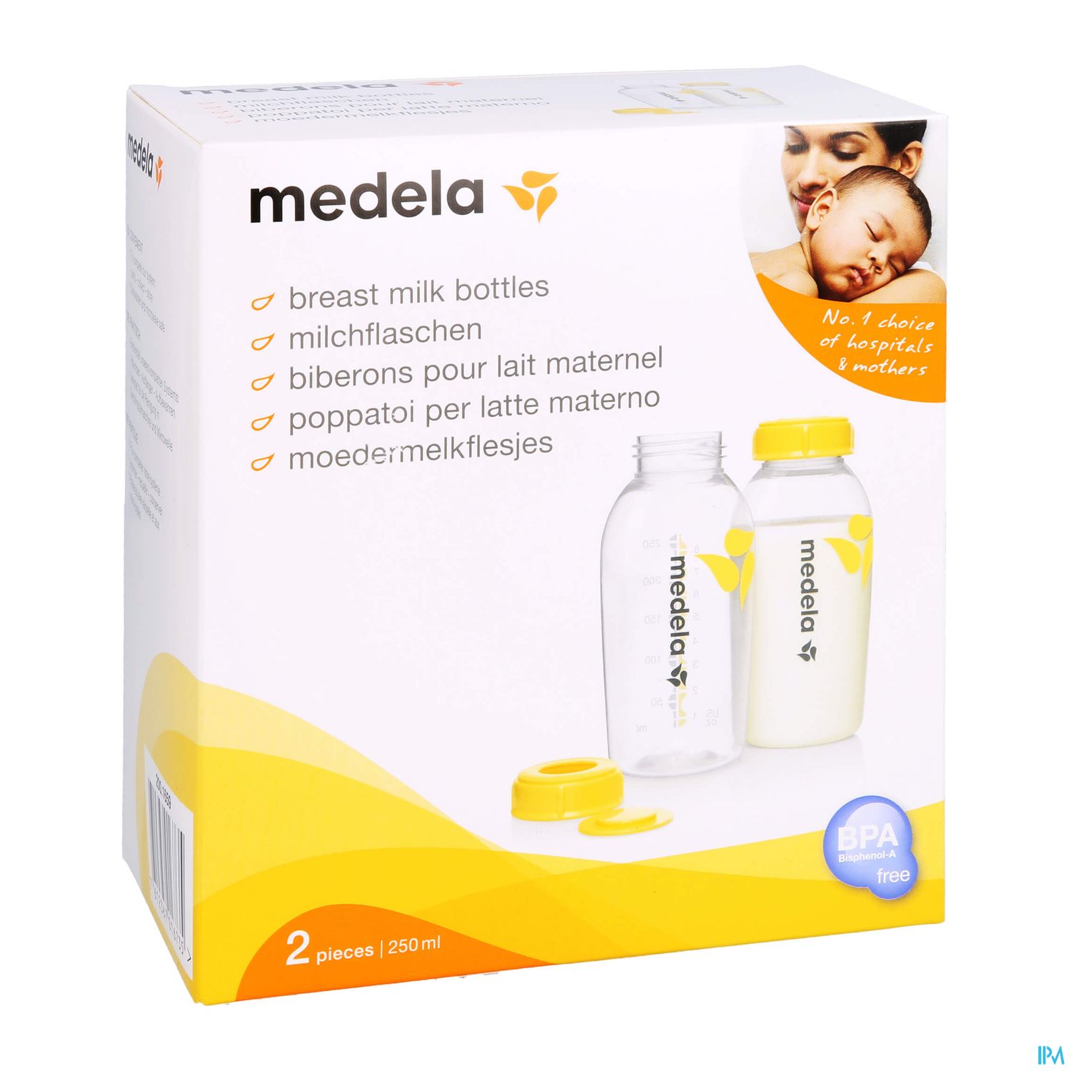 BIB MEDELA LAIT MATER 250ML X2