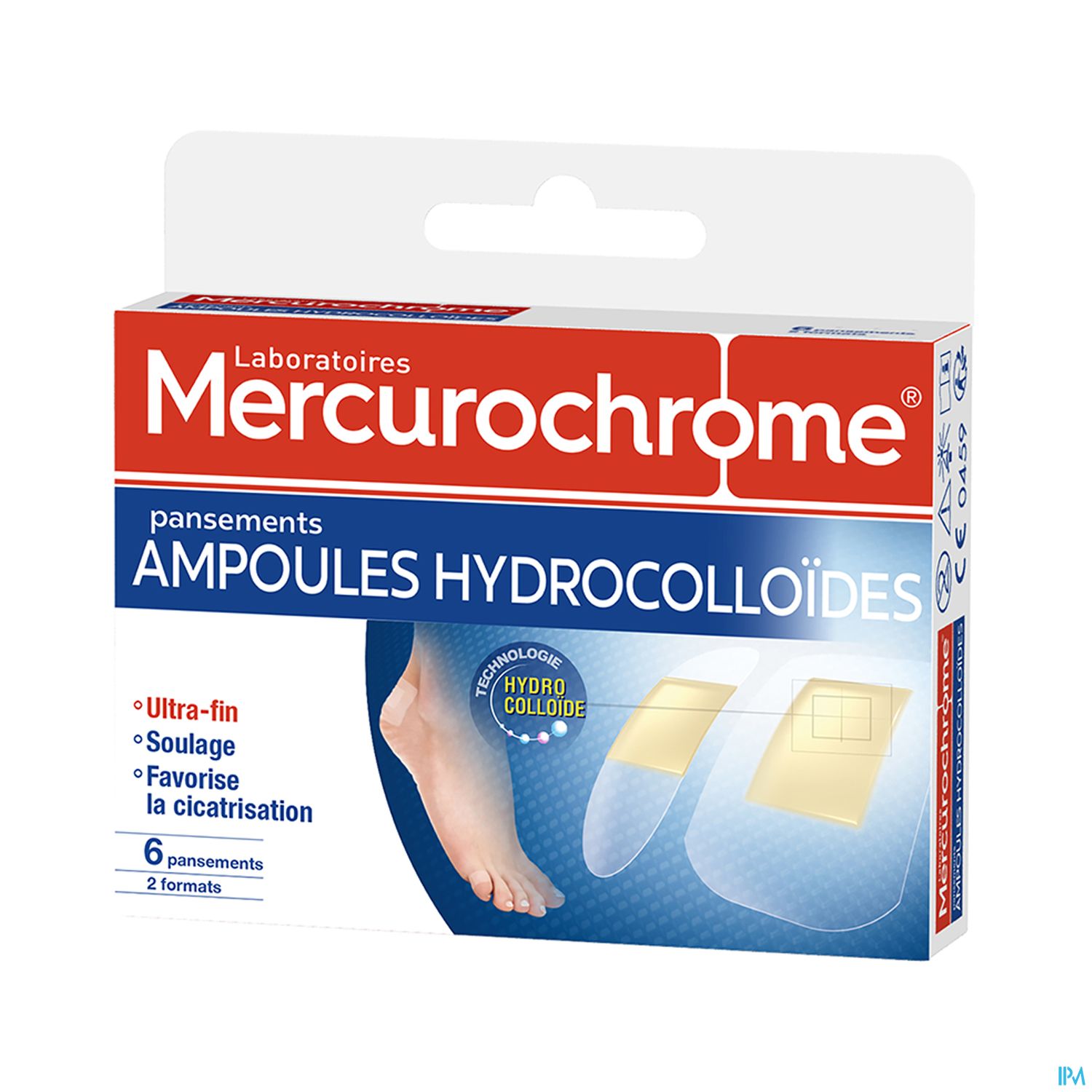 Mercurochrome Pansement Ampoules Hydrocolloide X6