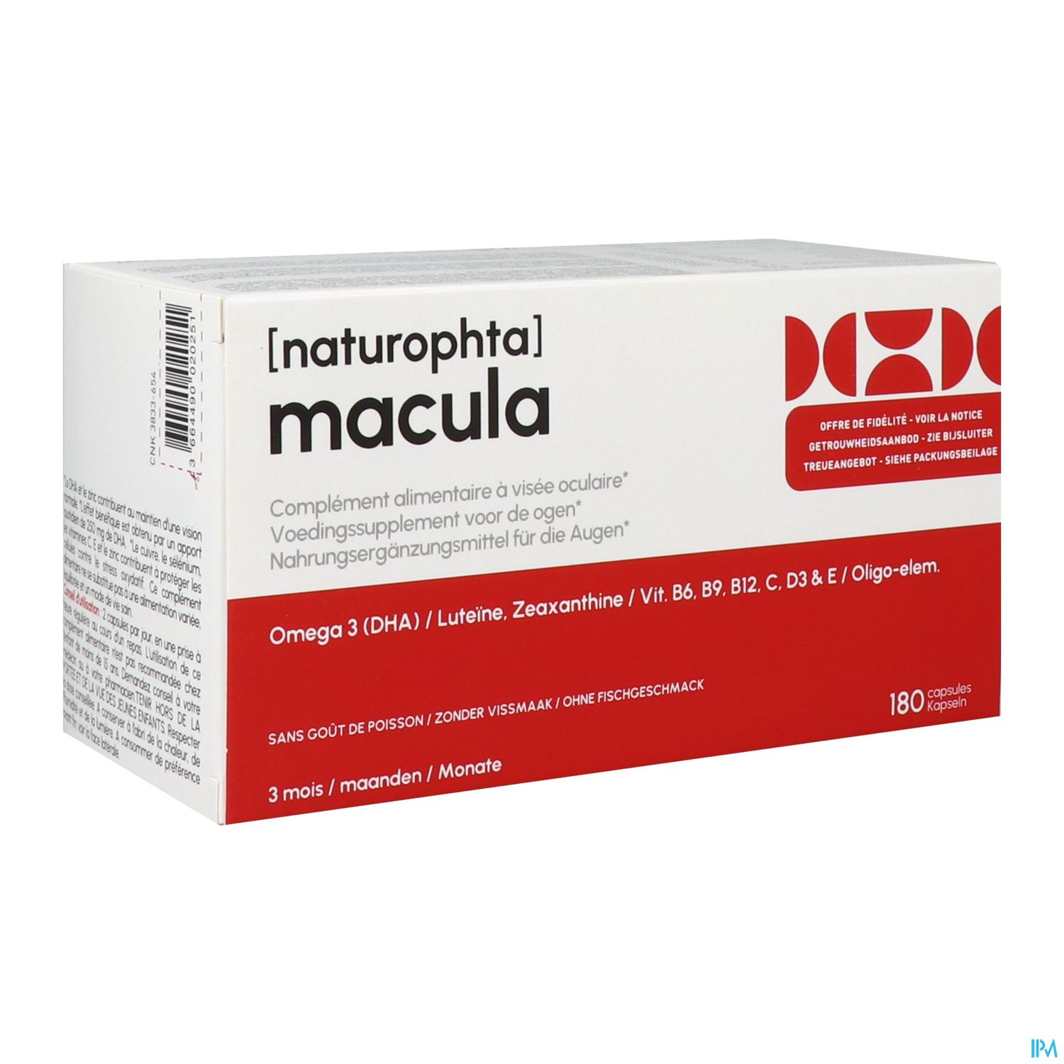 NATUROPHTA MACULA CAPSULE 180