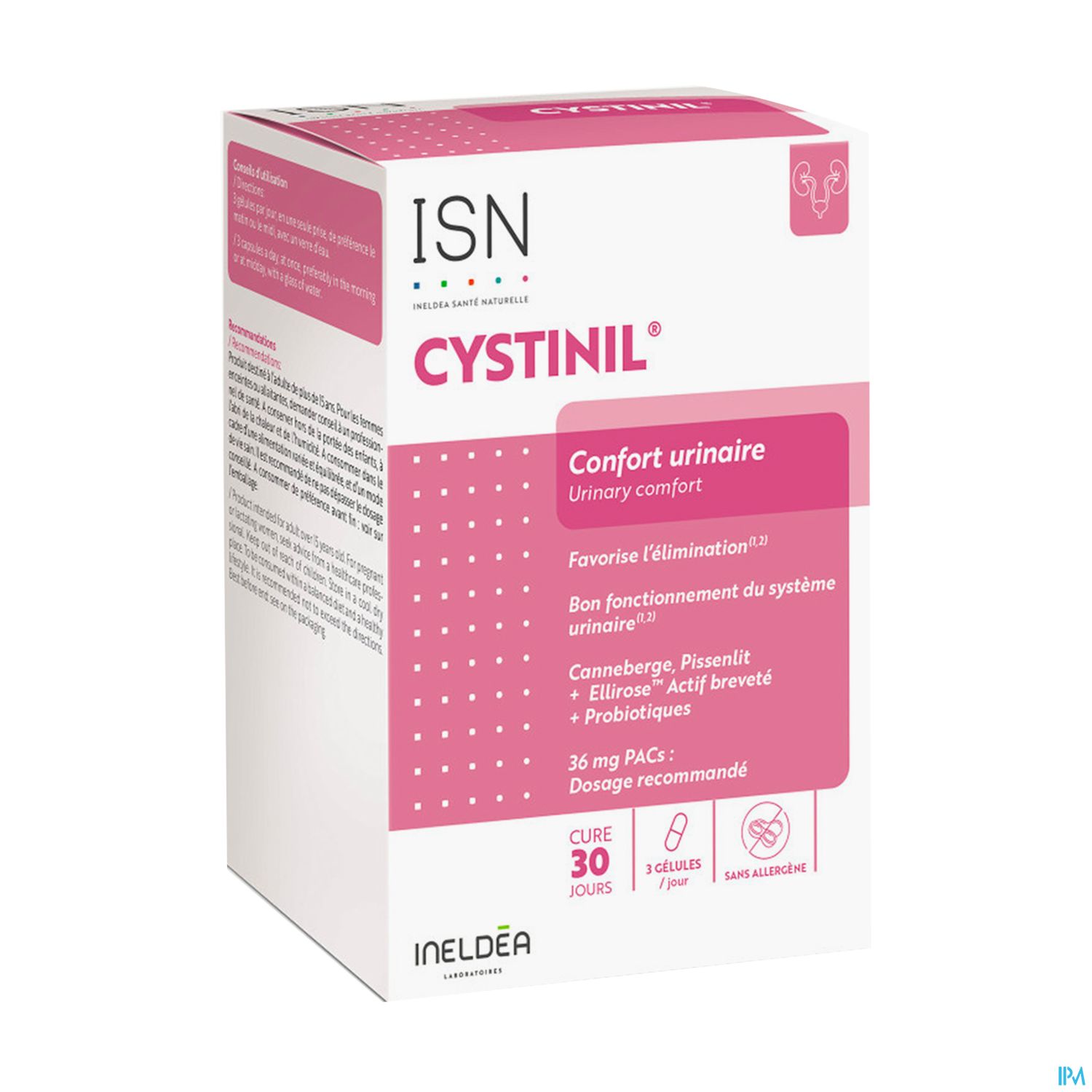 Ineldea Isn Cystinil Confort Urinaire Elimination Gelule 90